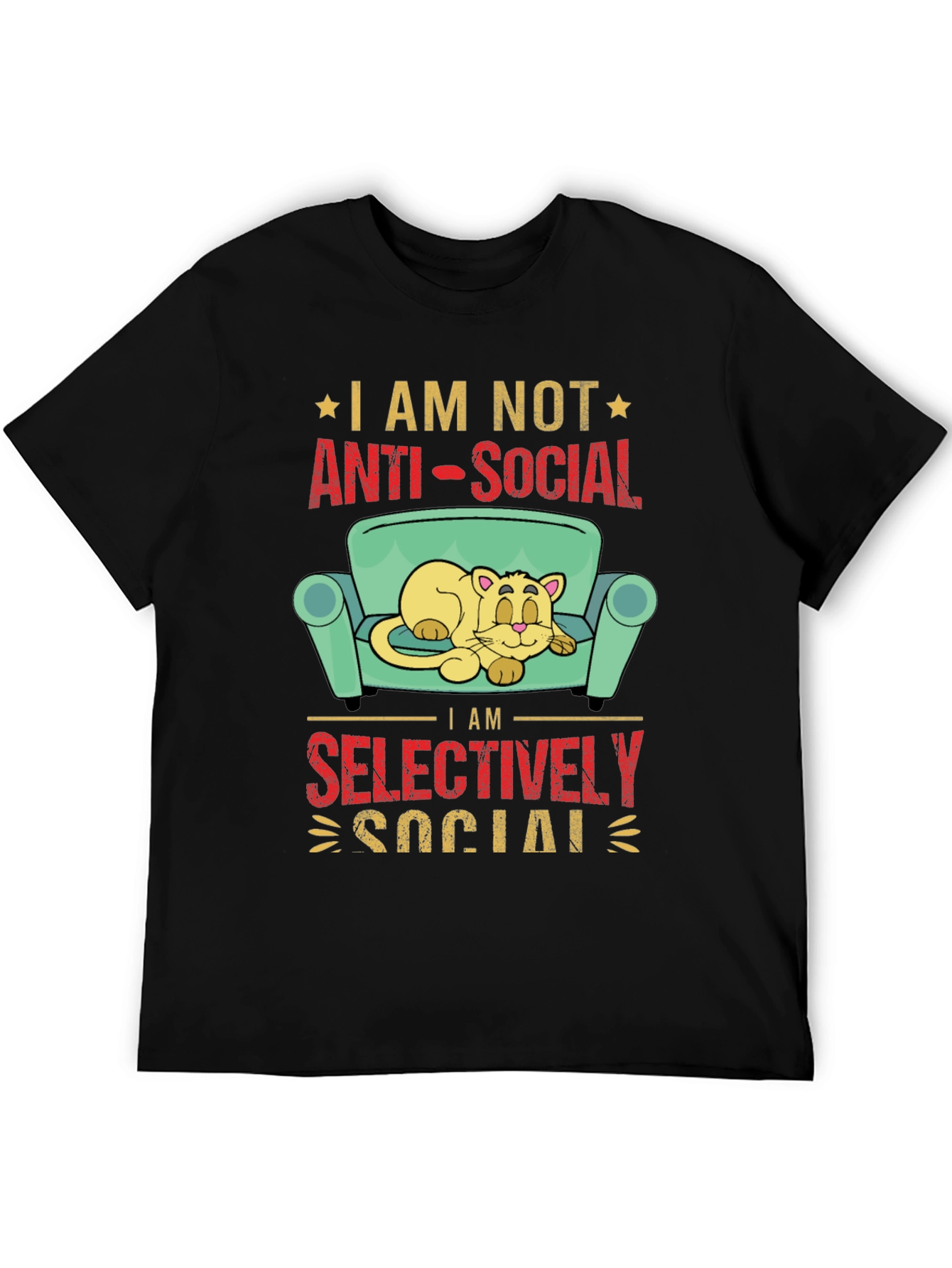 Anti-Social Cat Lover Graphic Tee