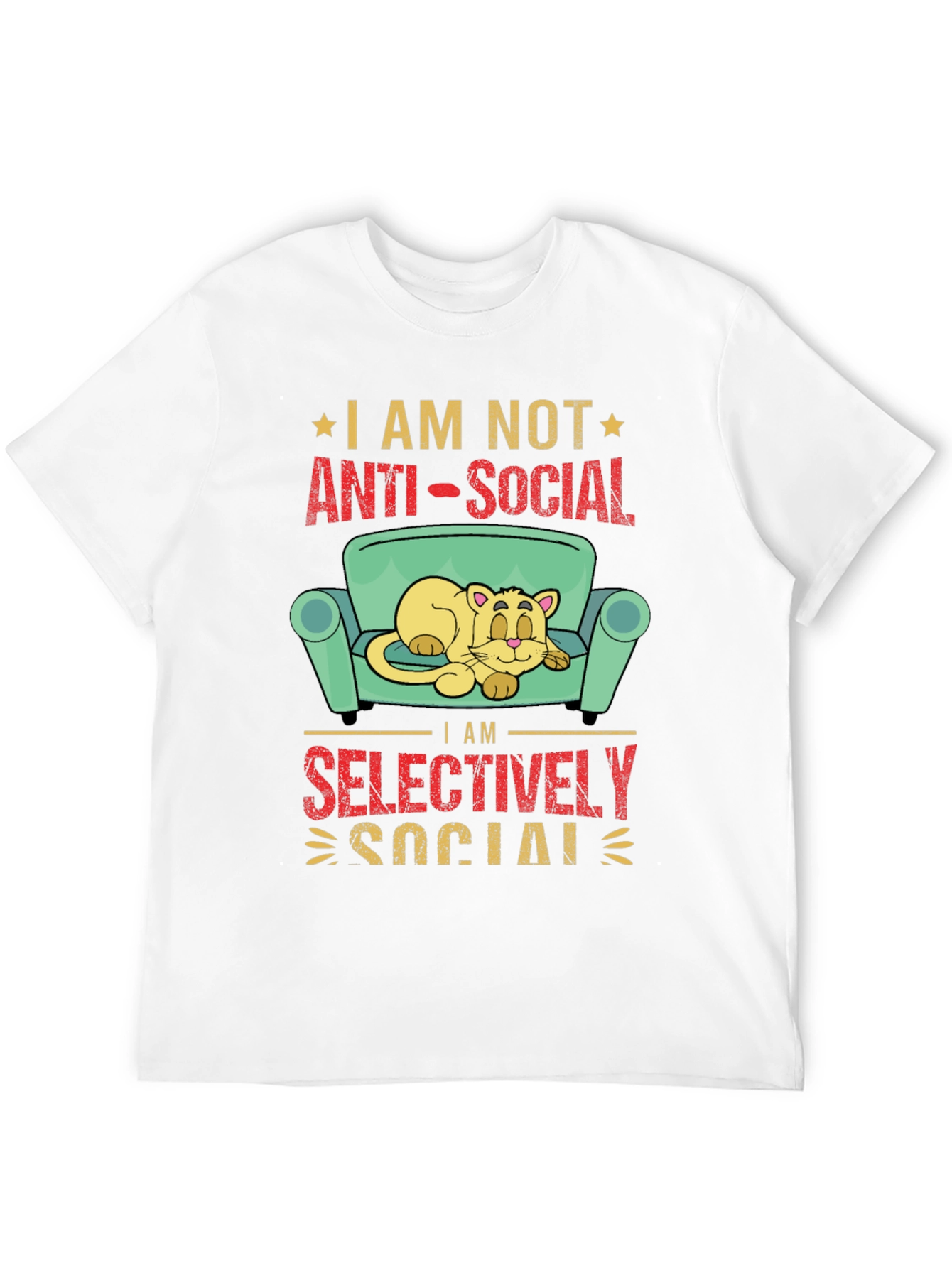 Anti-Social Cat Lover Graphic Tee