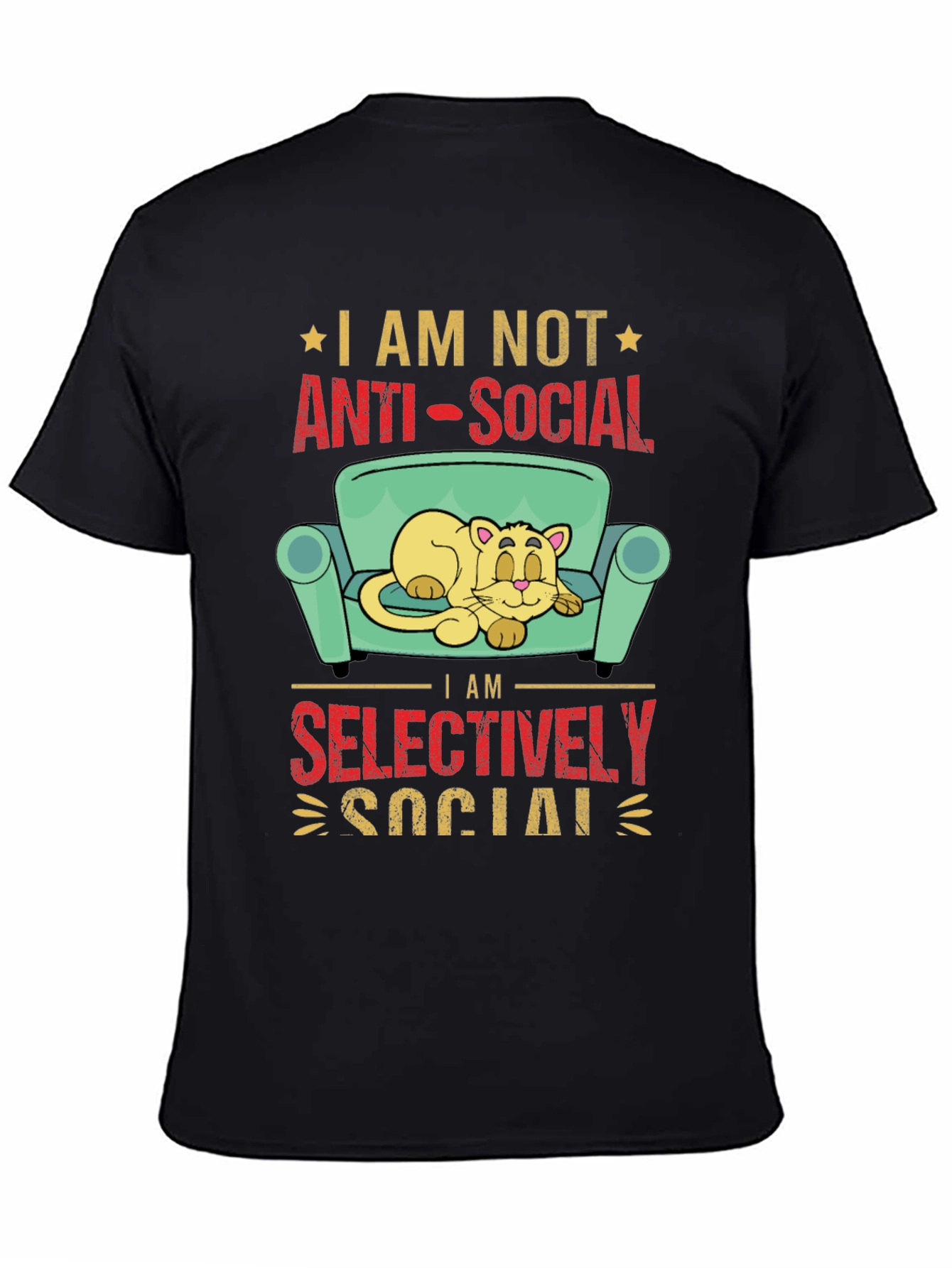 Anti-Social Cat Lover Graphic Tee