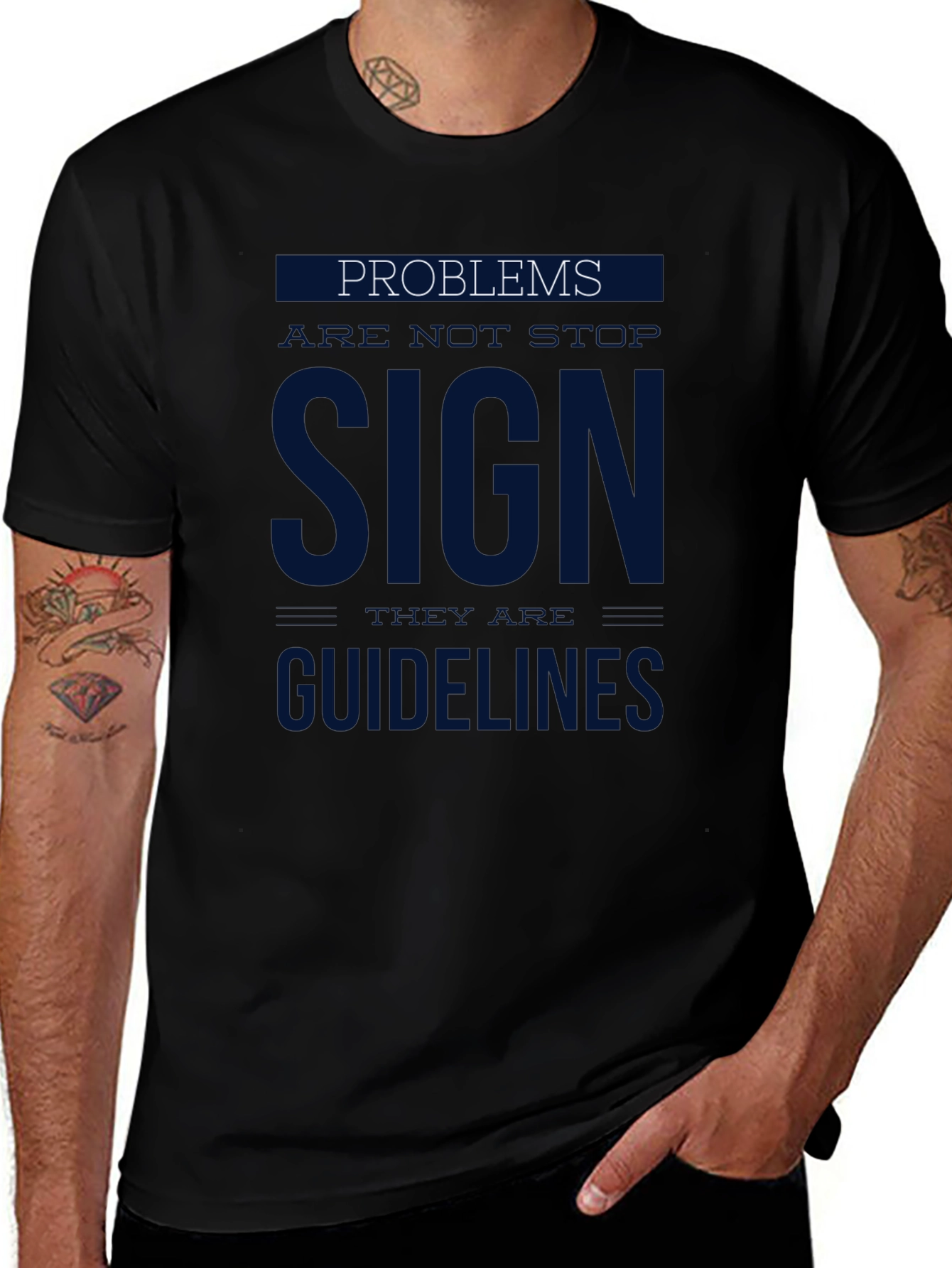 Problems Sign Guidelines Graphic T-Shirt