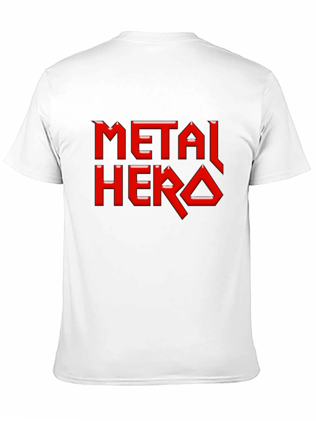 Metal Hero Graphic Tee - Black Cotton T-Shirt