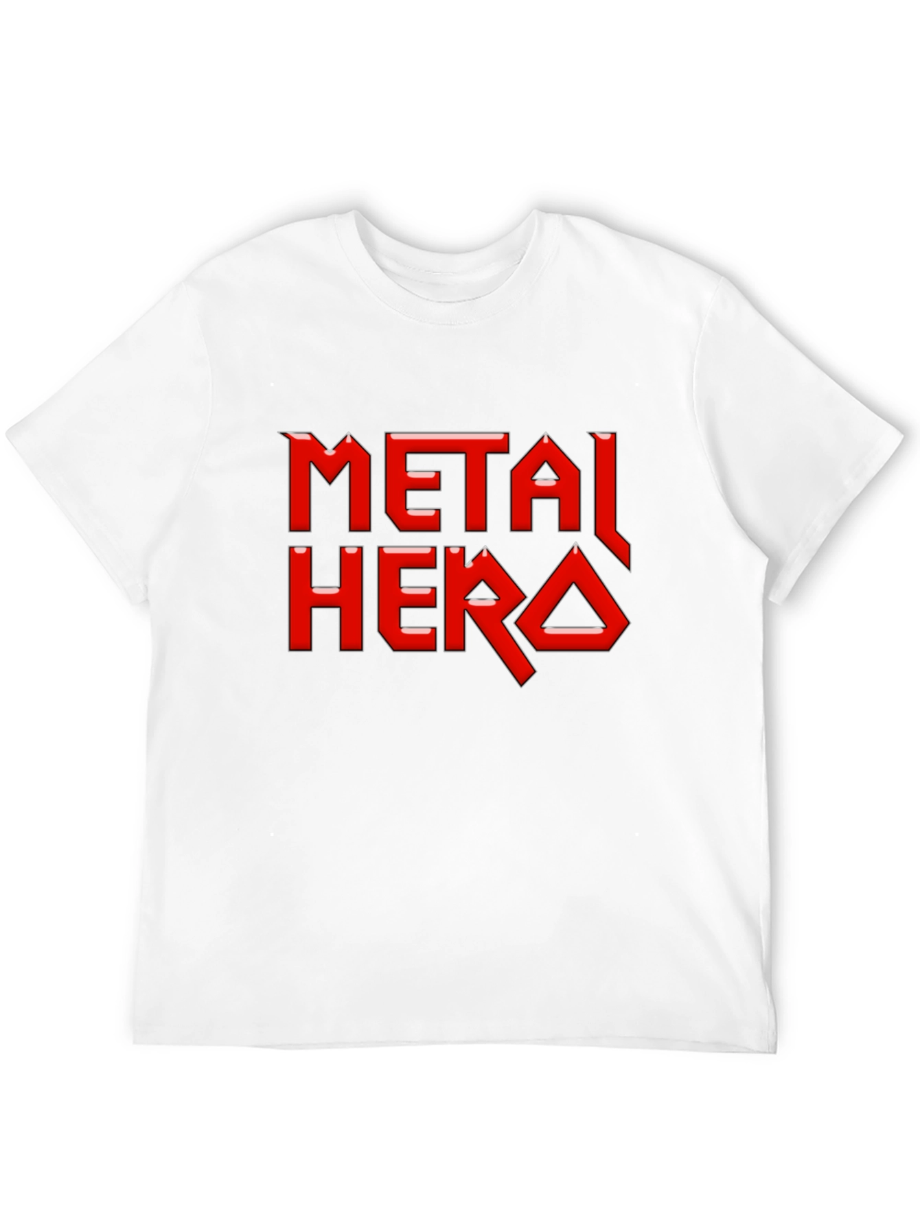 Metal Hero Graphic Tee - Black Cotton T-Shirt