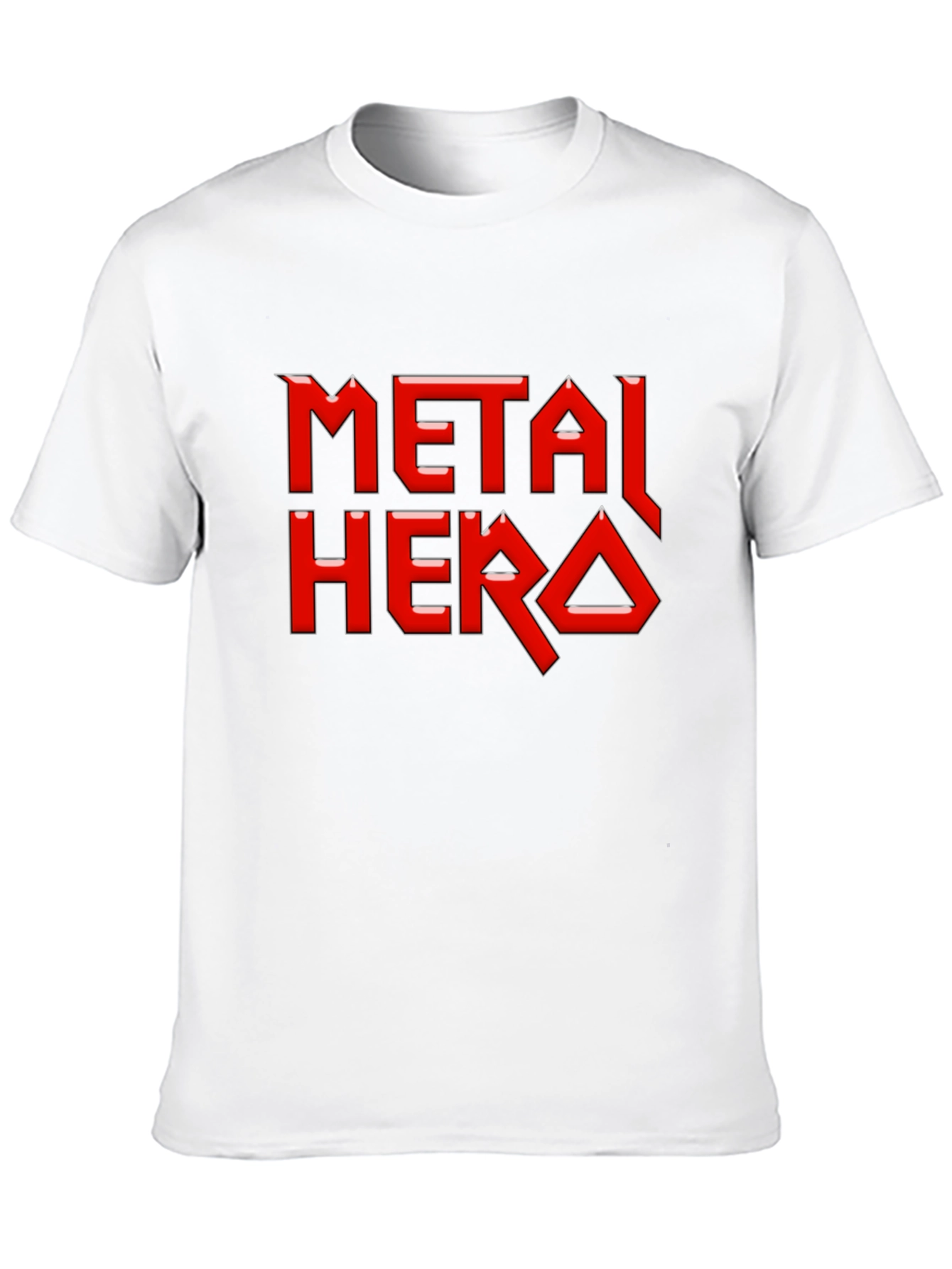 Metal Hero Graphic Tee - Black Cotton T-Shirt