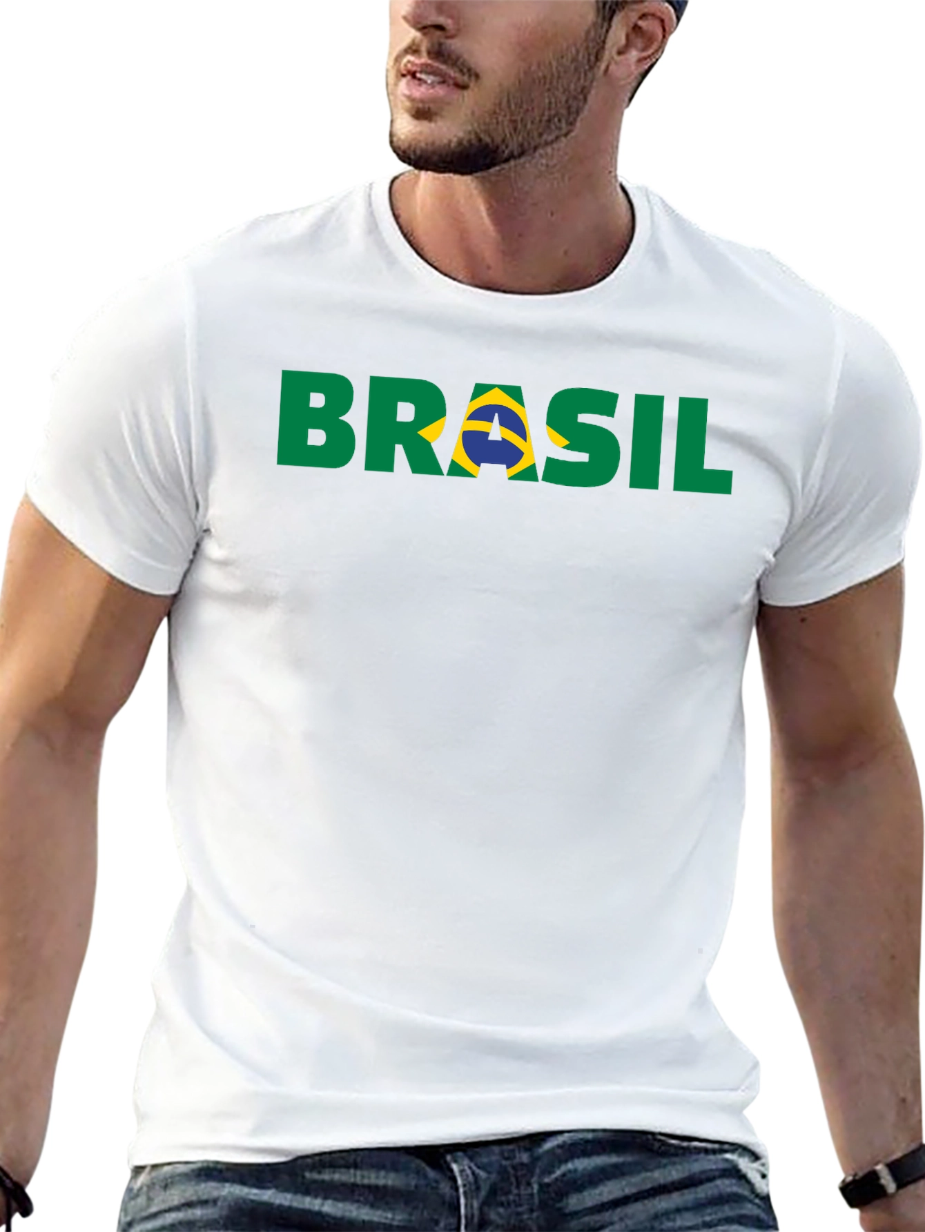 Brasil Graphic Tee - Black Short Sleeve