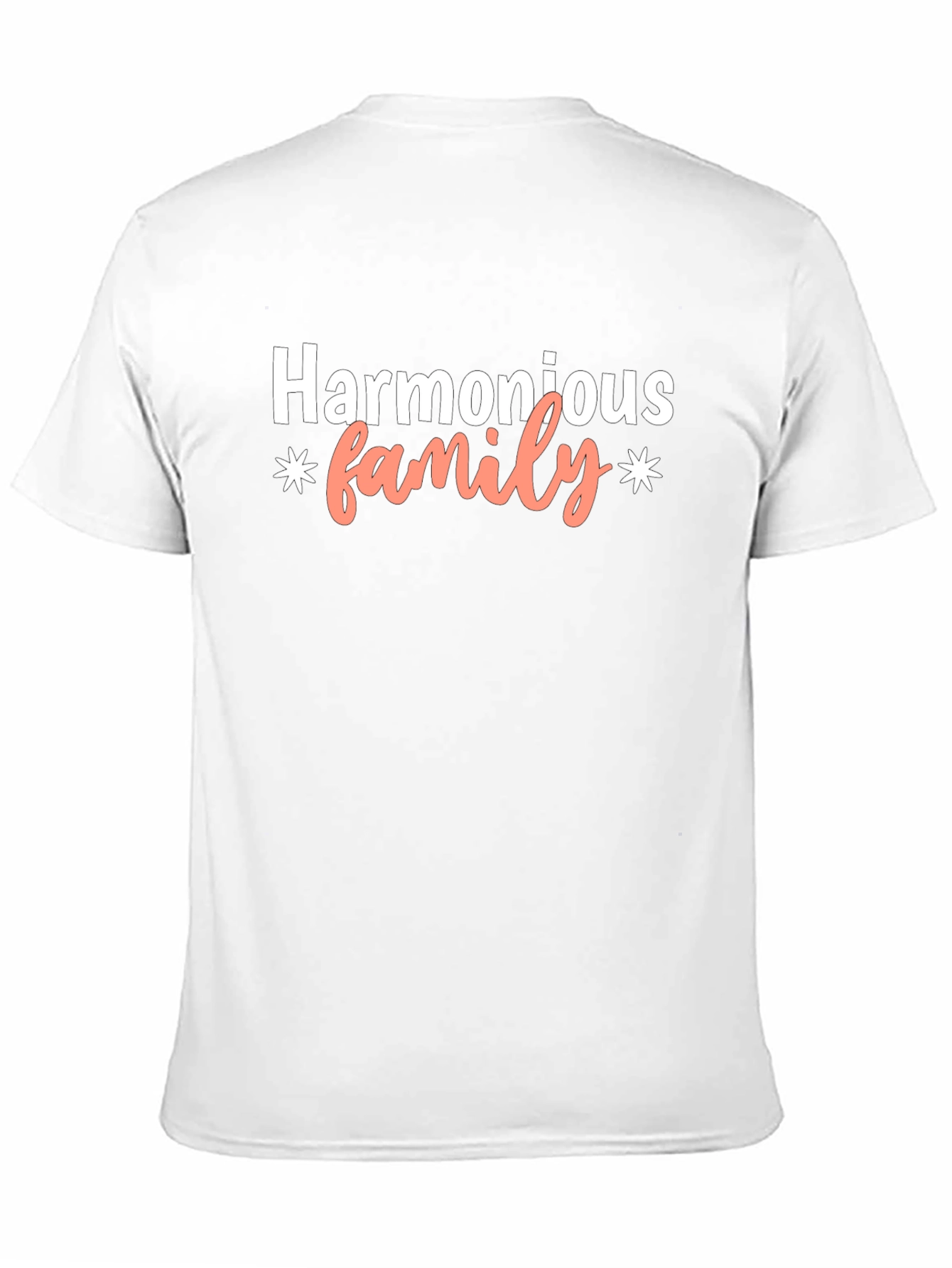 Harmonious Family T-Shirt - Black Cotton Blend