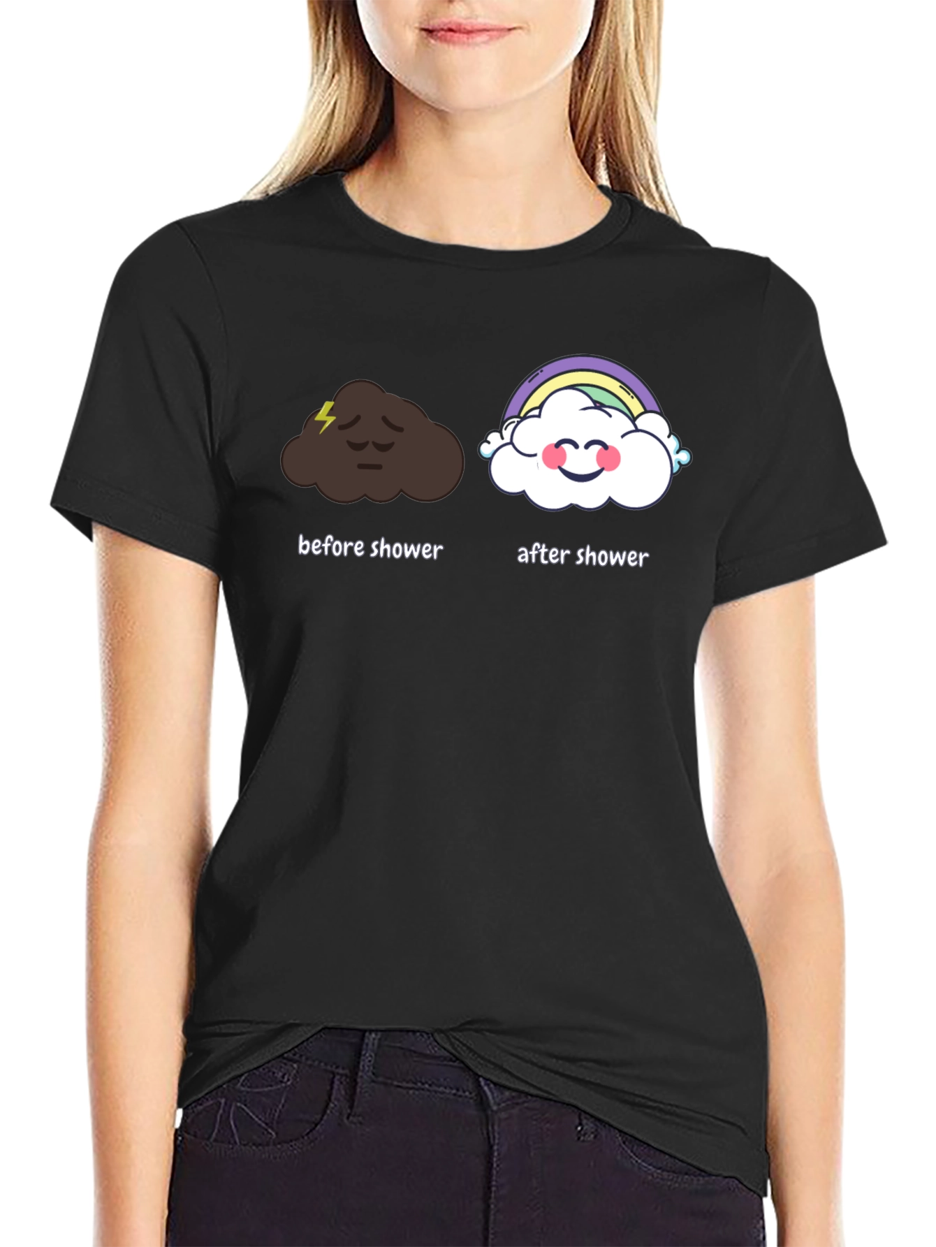 Funny Shower T-Shirt: Before & After