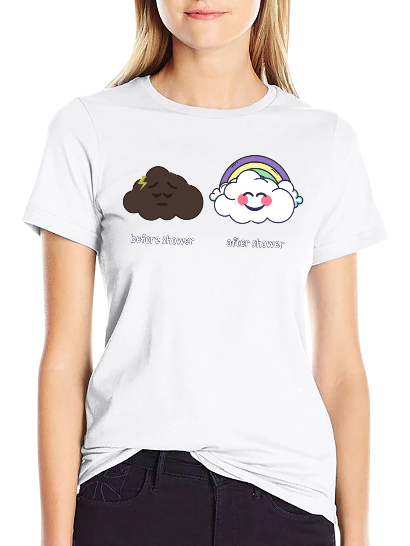 Funny Shower T-Shirt: Before & After
