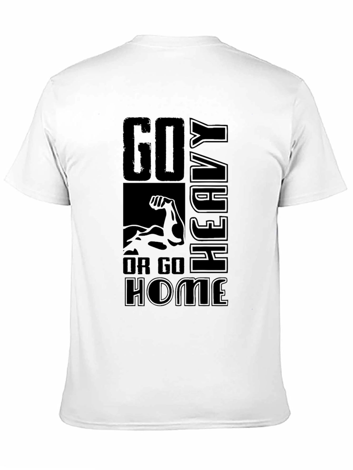 Go Heavy or Go Home Black T-Shirt