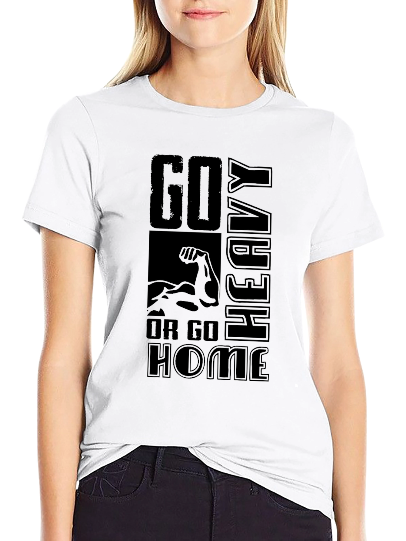 Go Heavy or Go Home Black T-Shirt