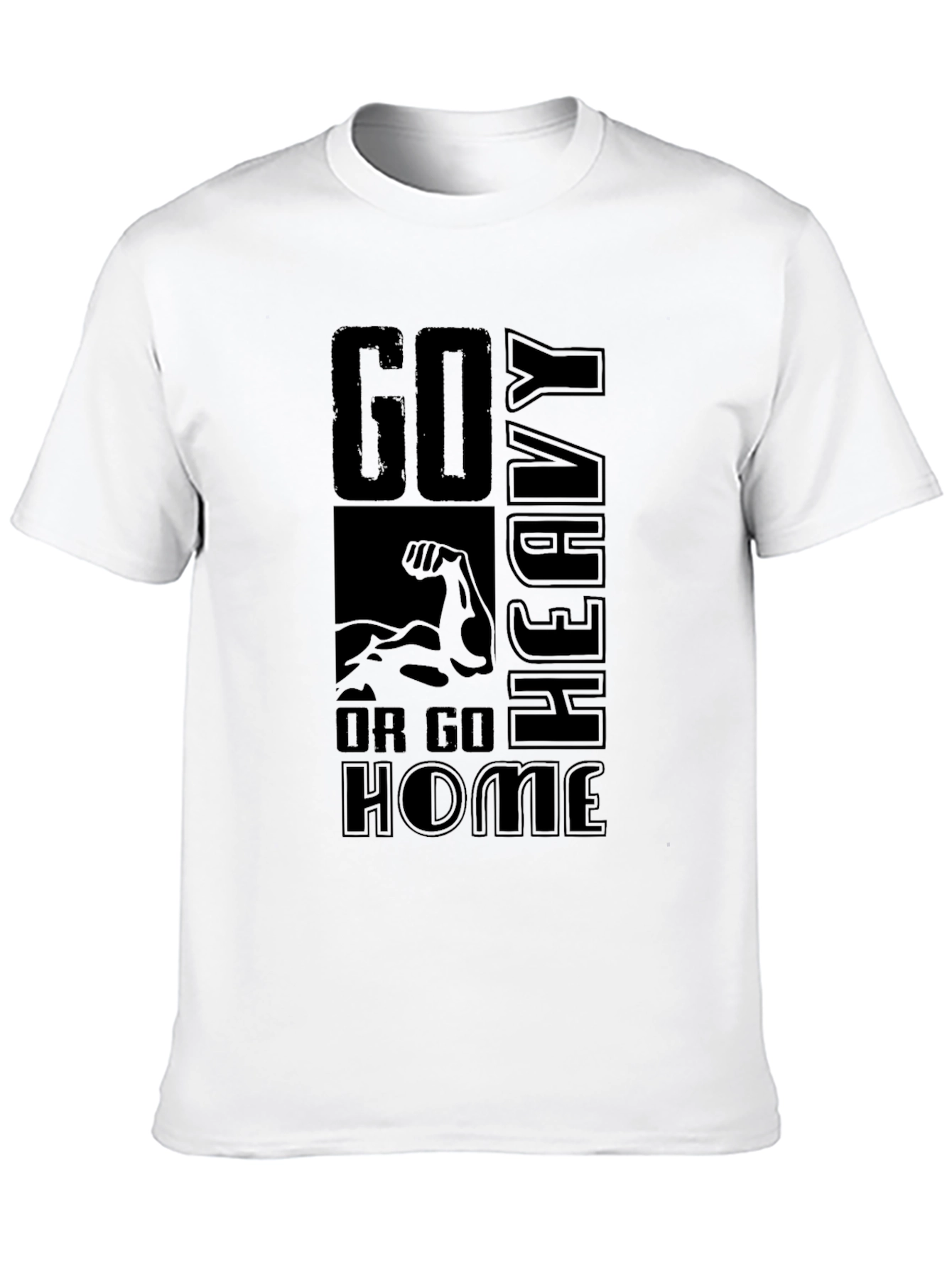 Go Heavy or Go Home Black T-Shirt