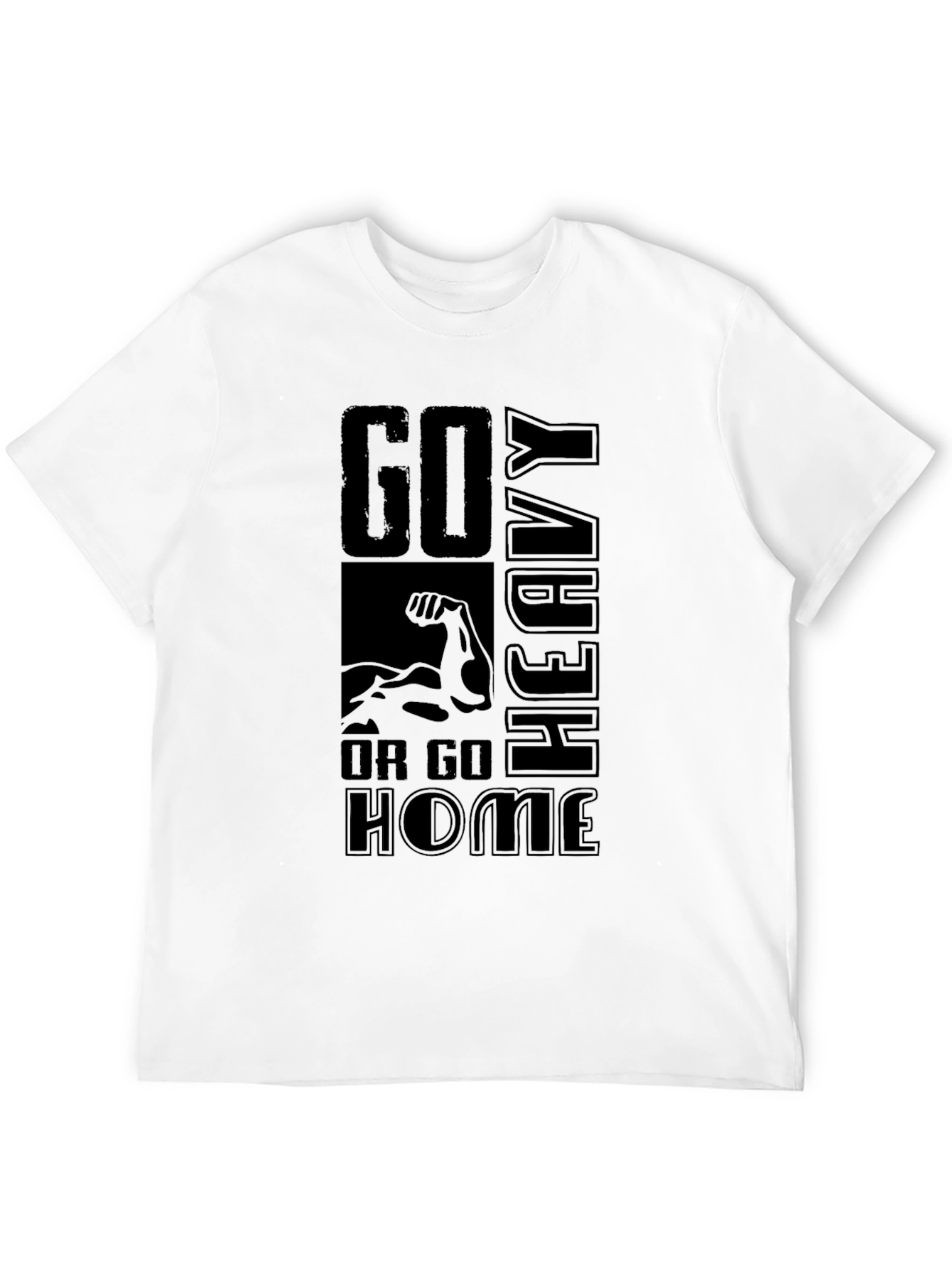 Go Heavy or Go Home Black T-Shirt
