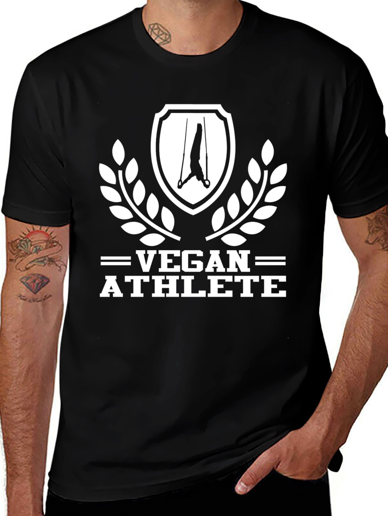 Vegan Athlete Black T-Shirt