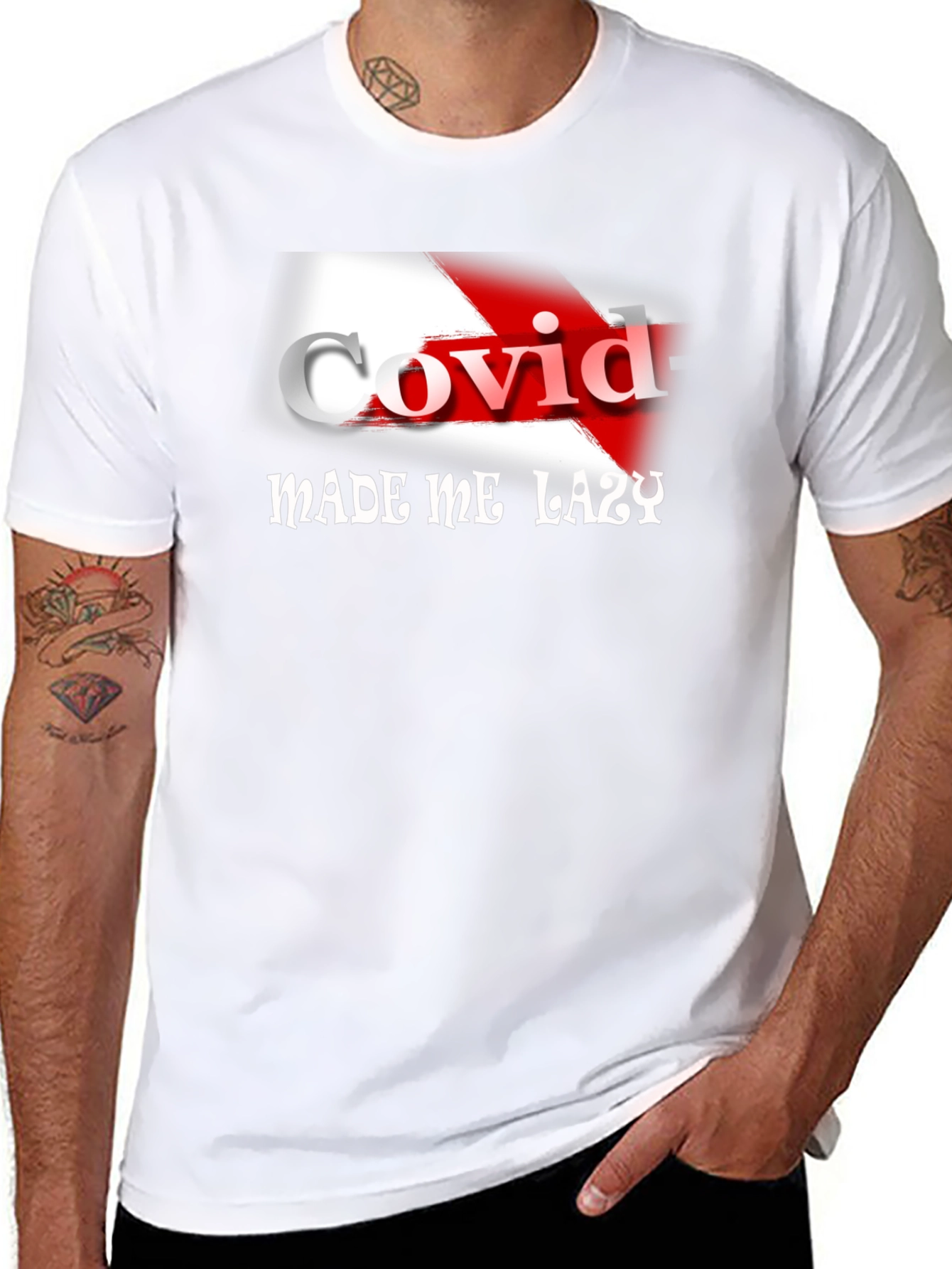 COVID Made Me Lazy Graphic Tee