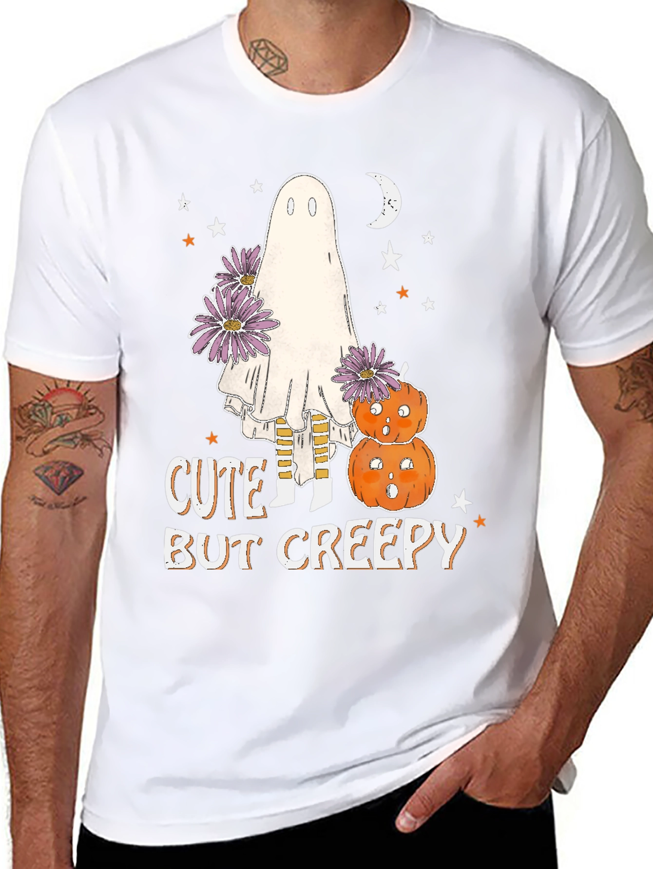 Cute But Creepy Halloween Ghost T-Shirt