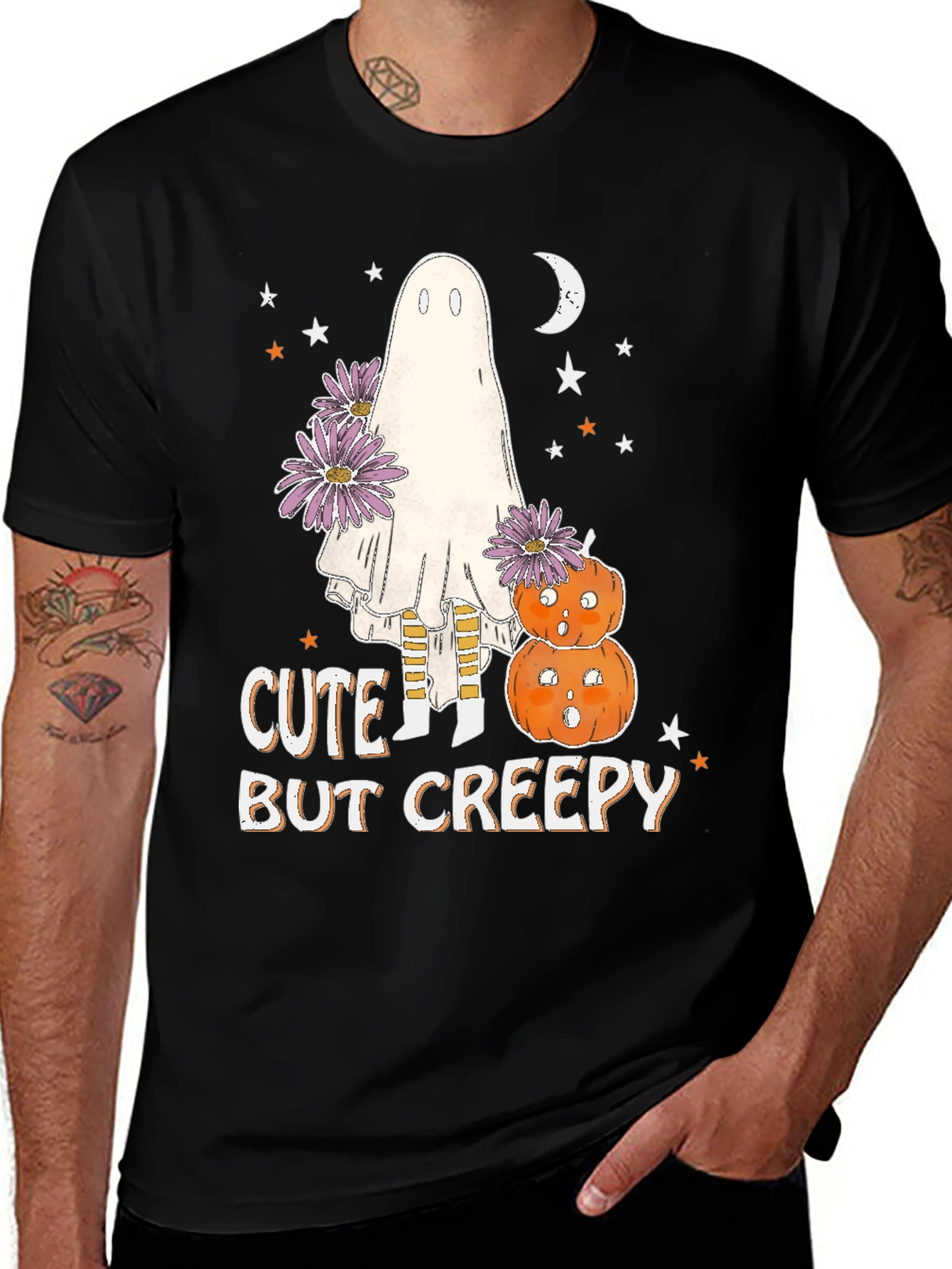 Cute But Creepy Halloween Ghost T-Shirt