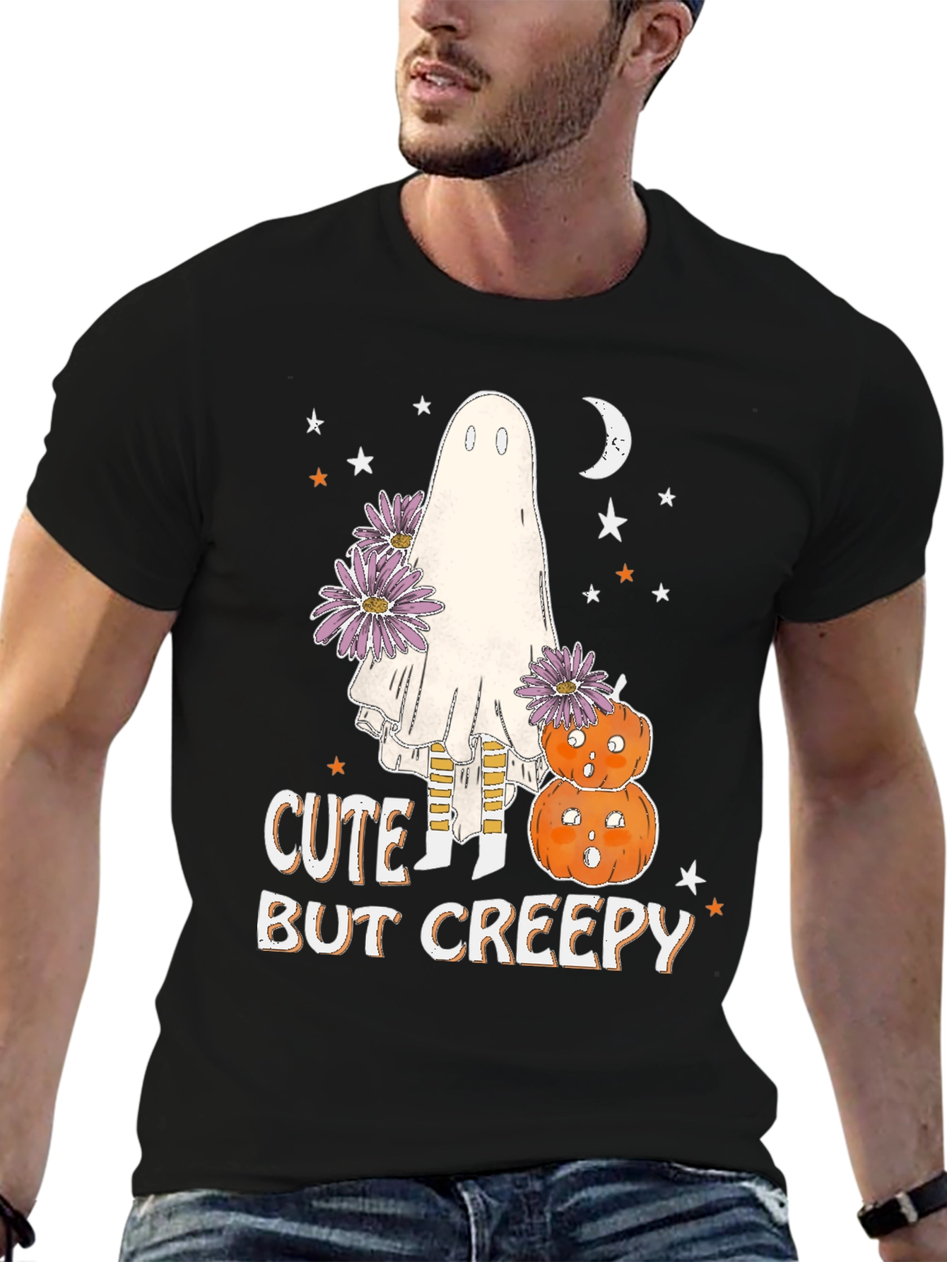 Cute But Creepy Halloween Ghost T-Shirt