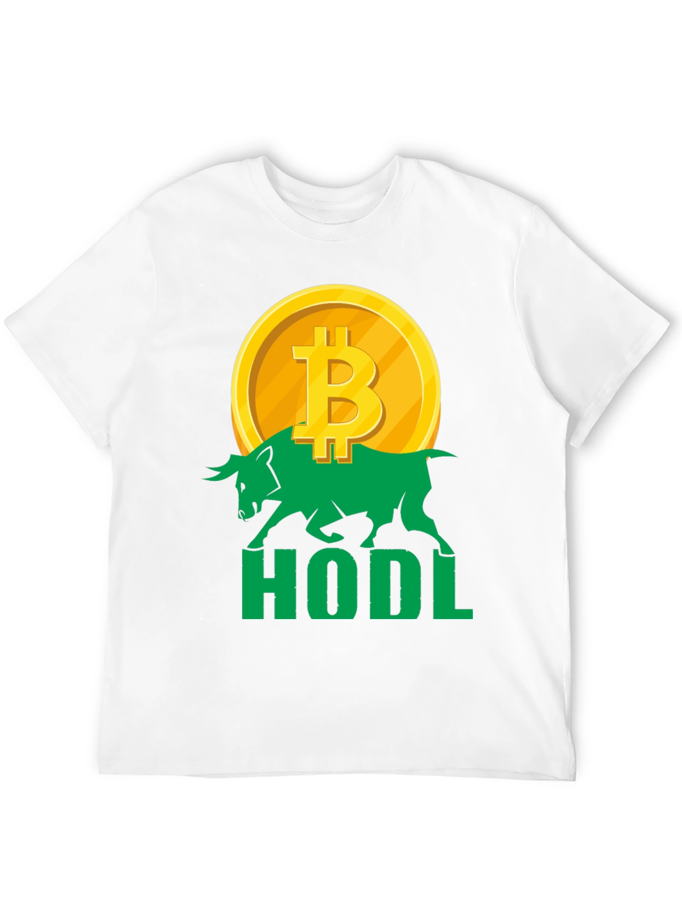 HODL Bitcoin Bull T-Shirt Crypto Investor Tee
