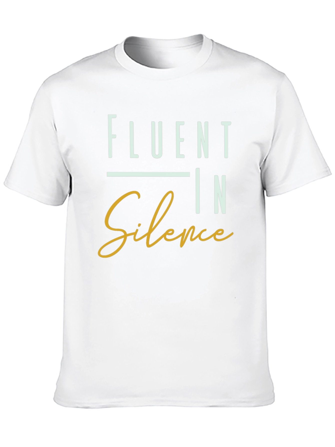 Fluent In Silence Graphic T-Shirt - Black