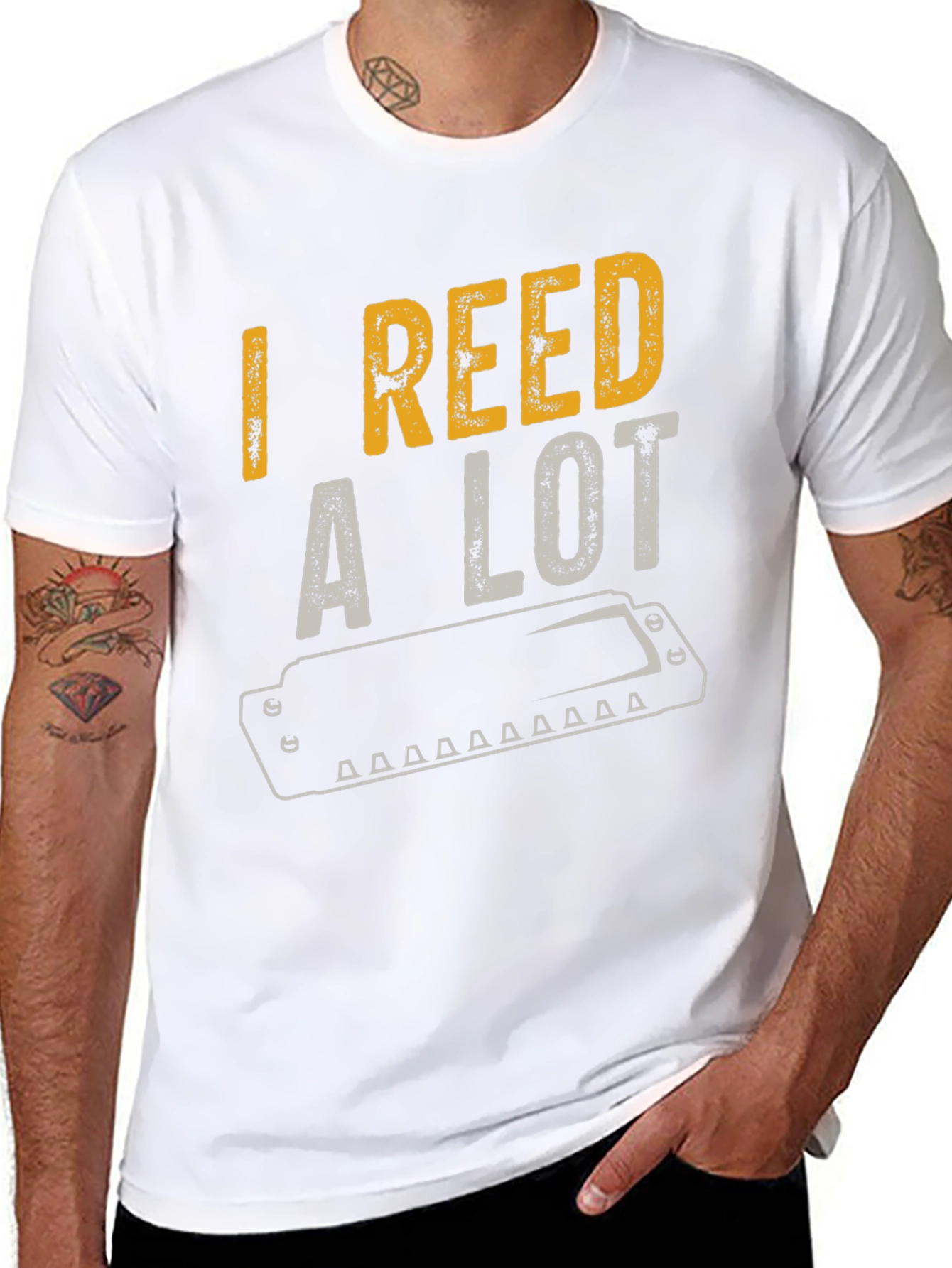 I Reed A Lot T-Shirt Musician Humor Tee