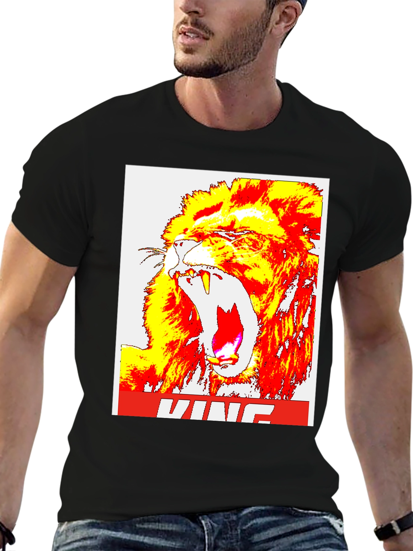 King Lion Graphic Tee - Bold Statement T-Shirt