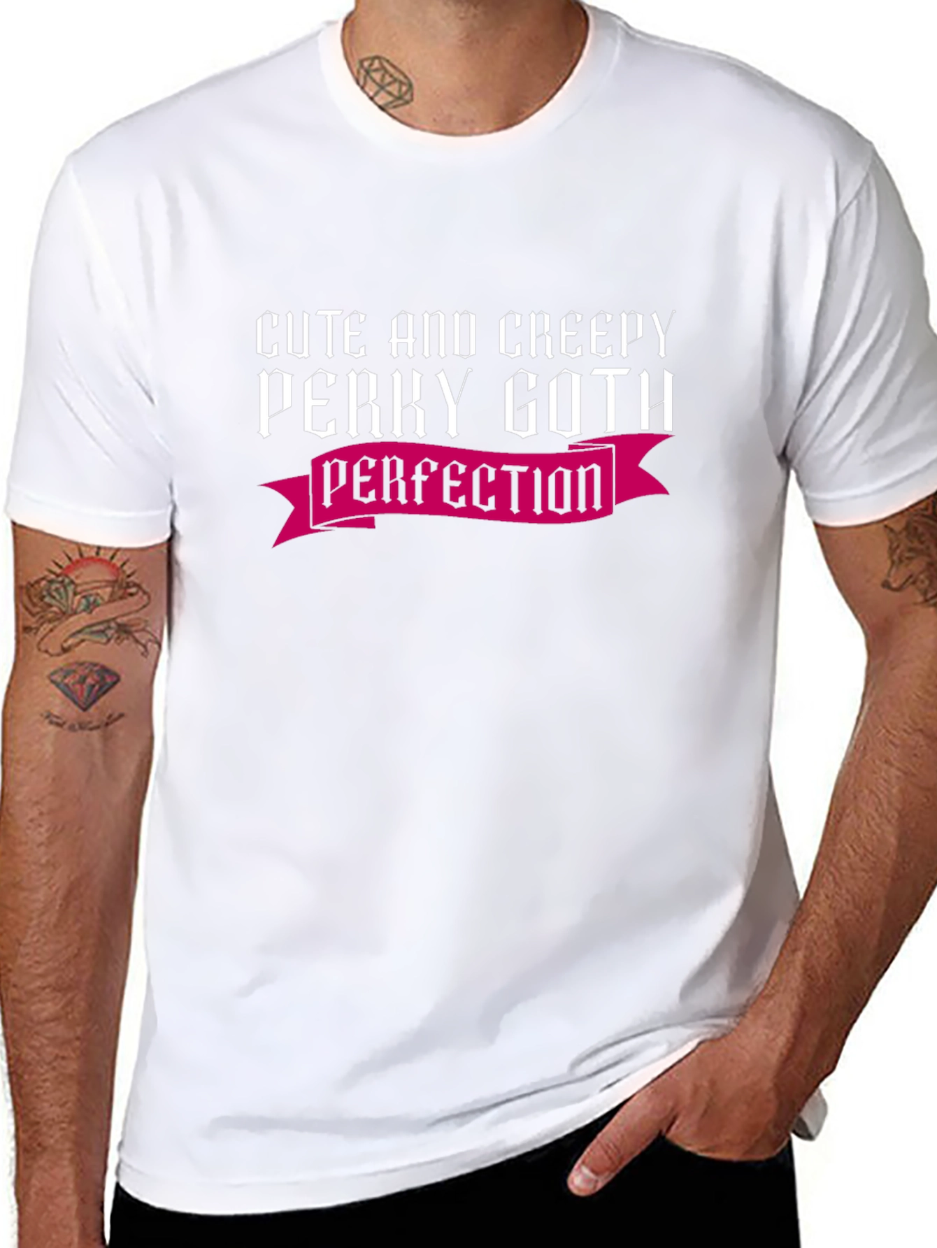 Cute & Creepy Perky Goth Perfection T-Shirt