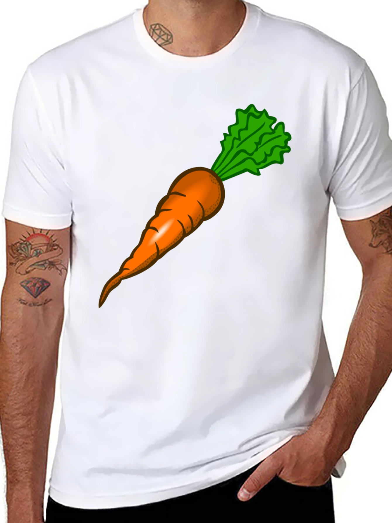Carrot Graphic Tee - Vegetable Lovers T-Shirt