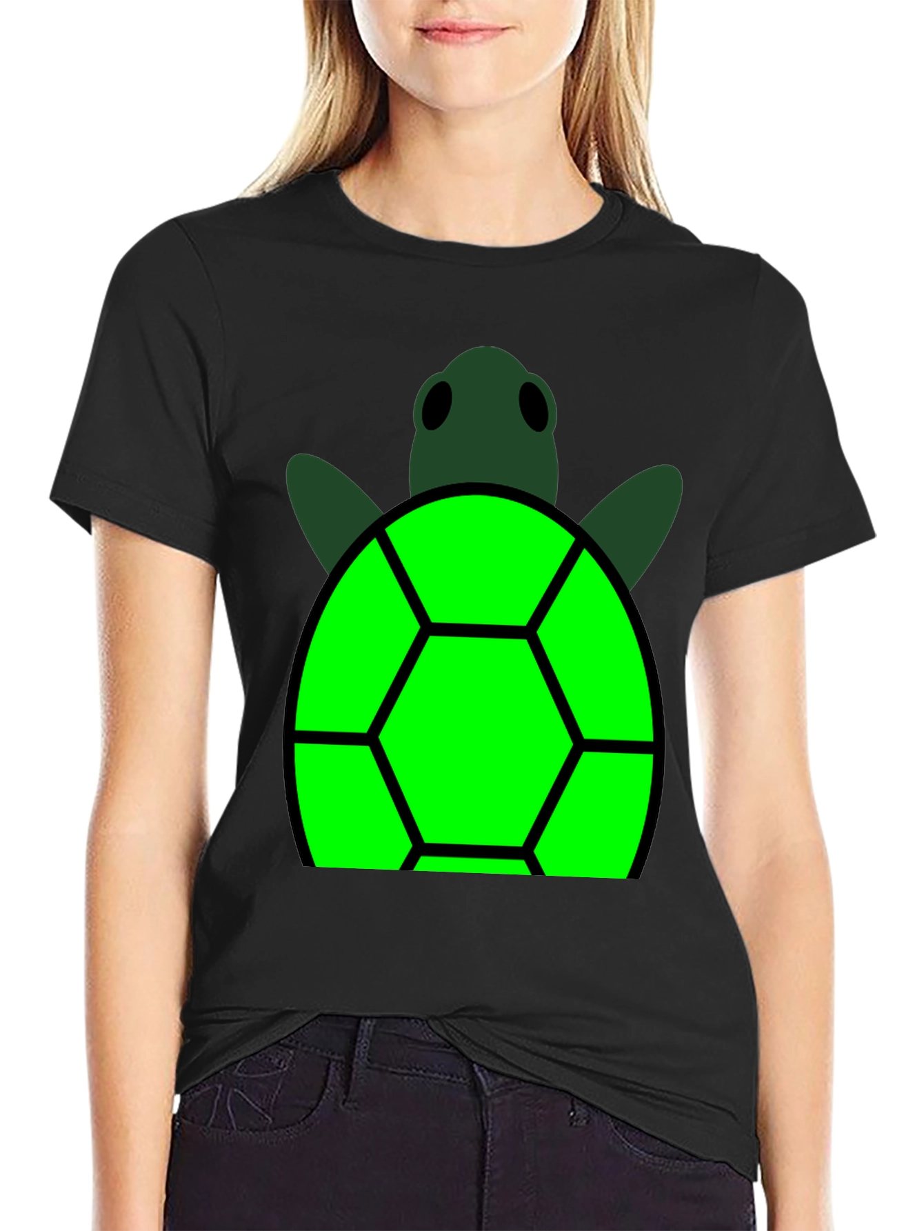 Turtle Graphic Black T-Shirt