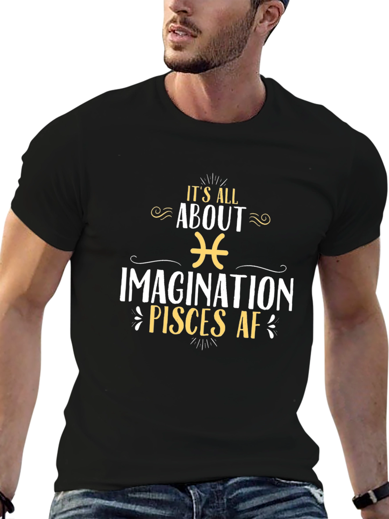 Pisces AF Zodiac T-Shirt: Its All About Imagination