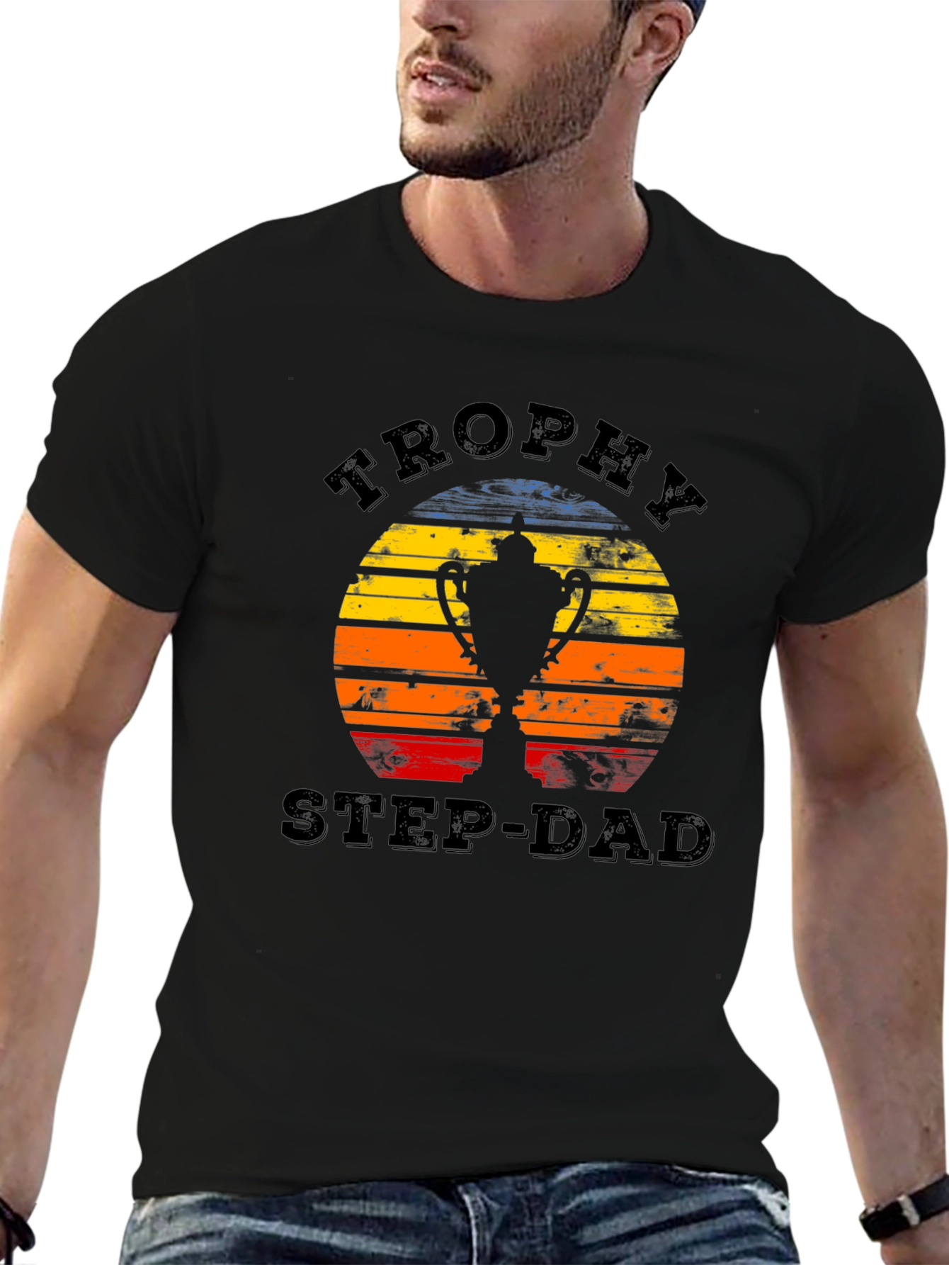 Trophy Step-Dad Graphic Tee