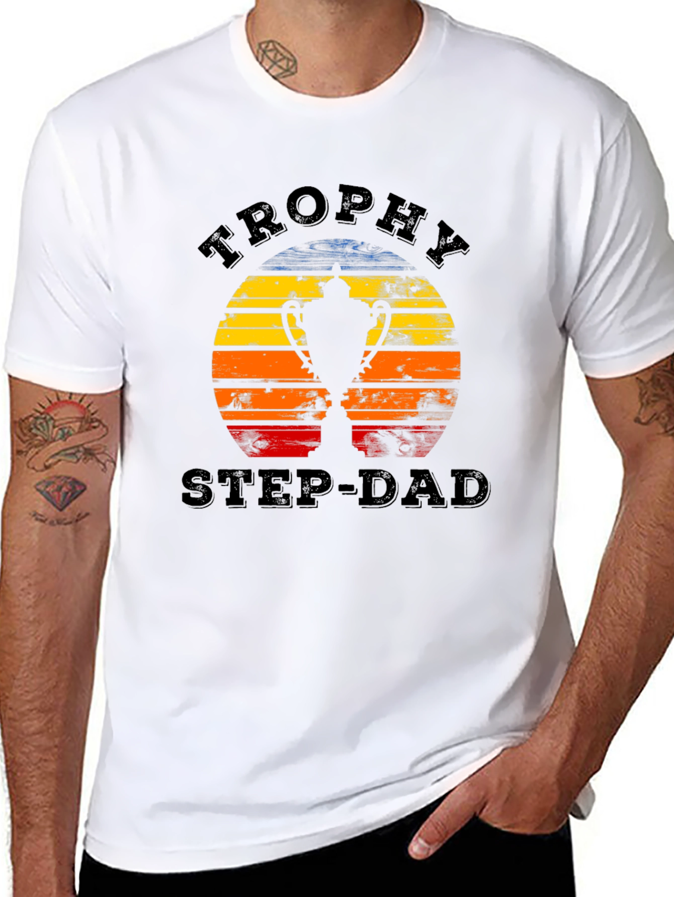Trophy Step-Dad Graphic Tee