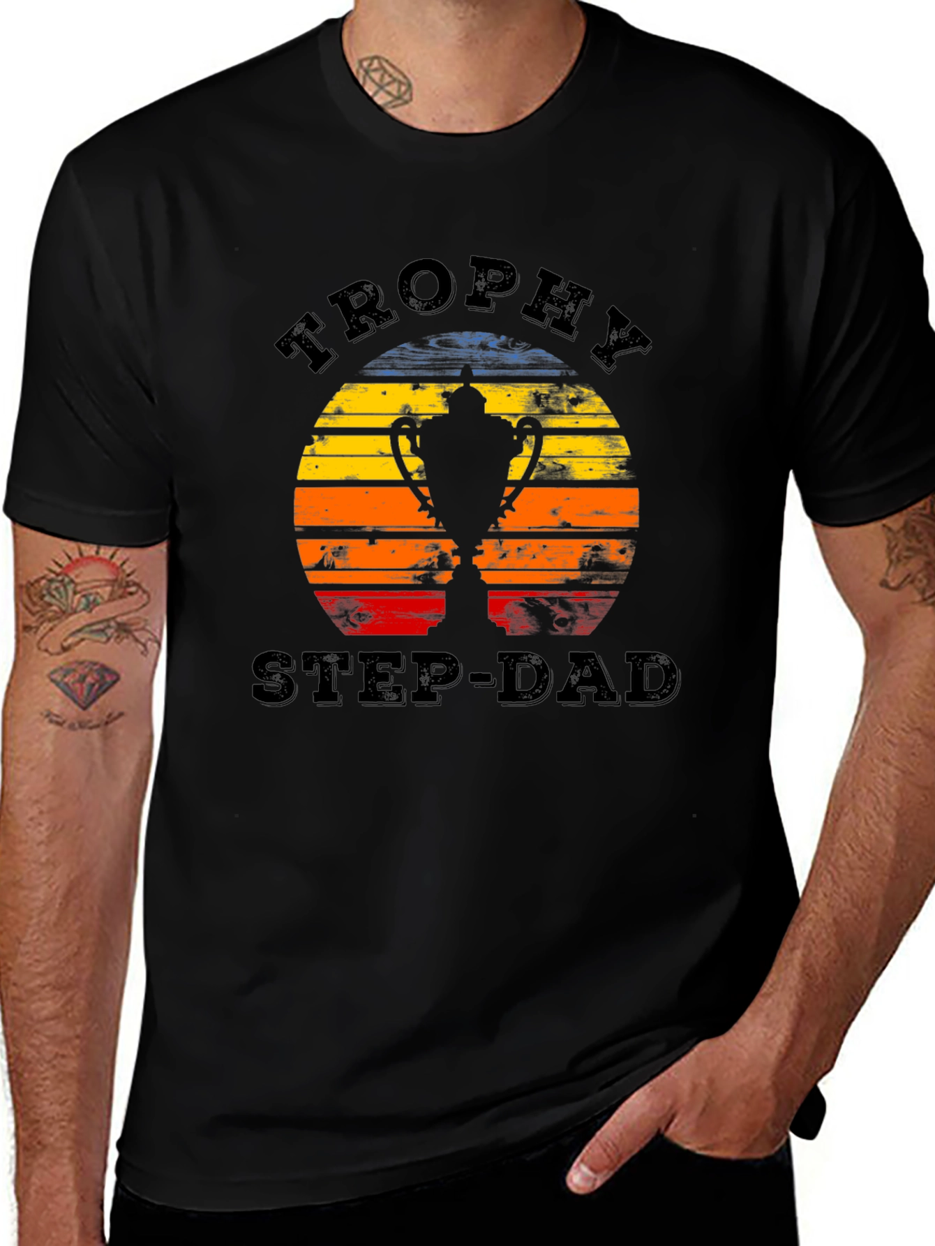 Trophy Step-Dad Graphic Tee