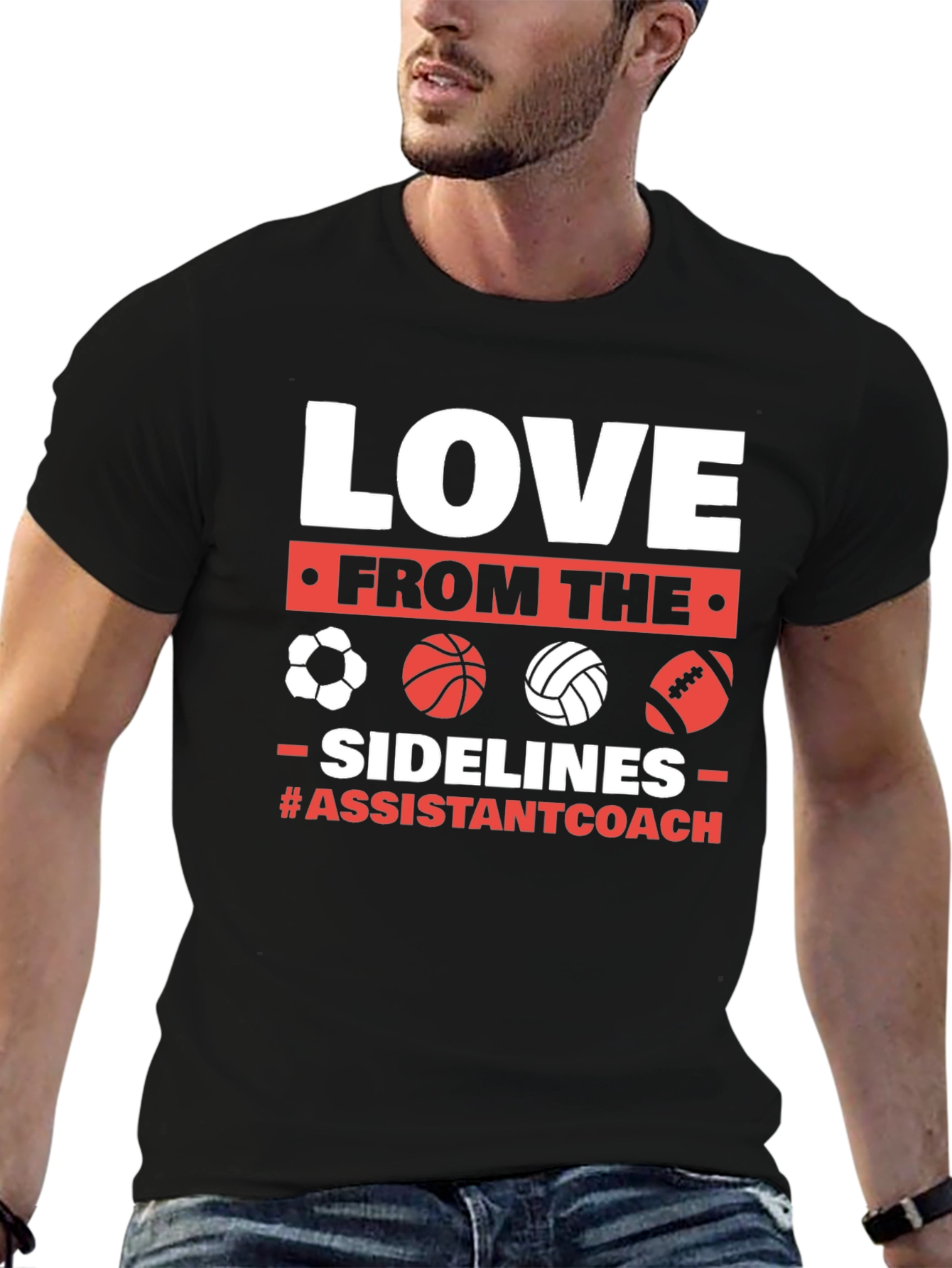 Love From The Sidelines Assistant Coach T-Shirt