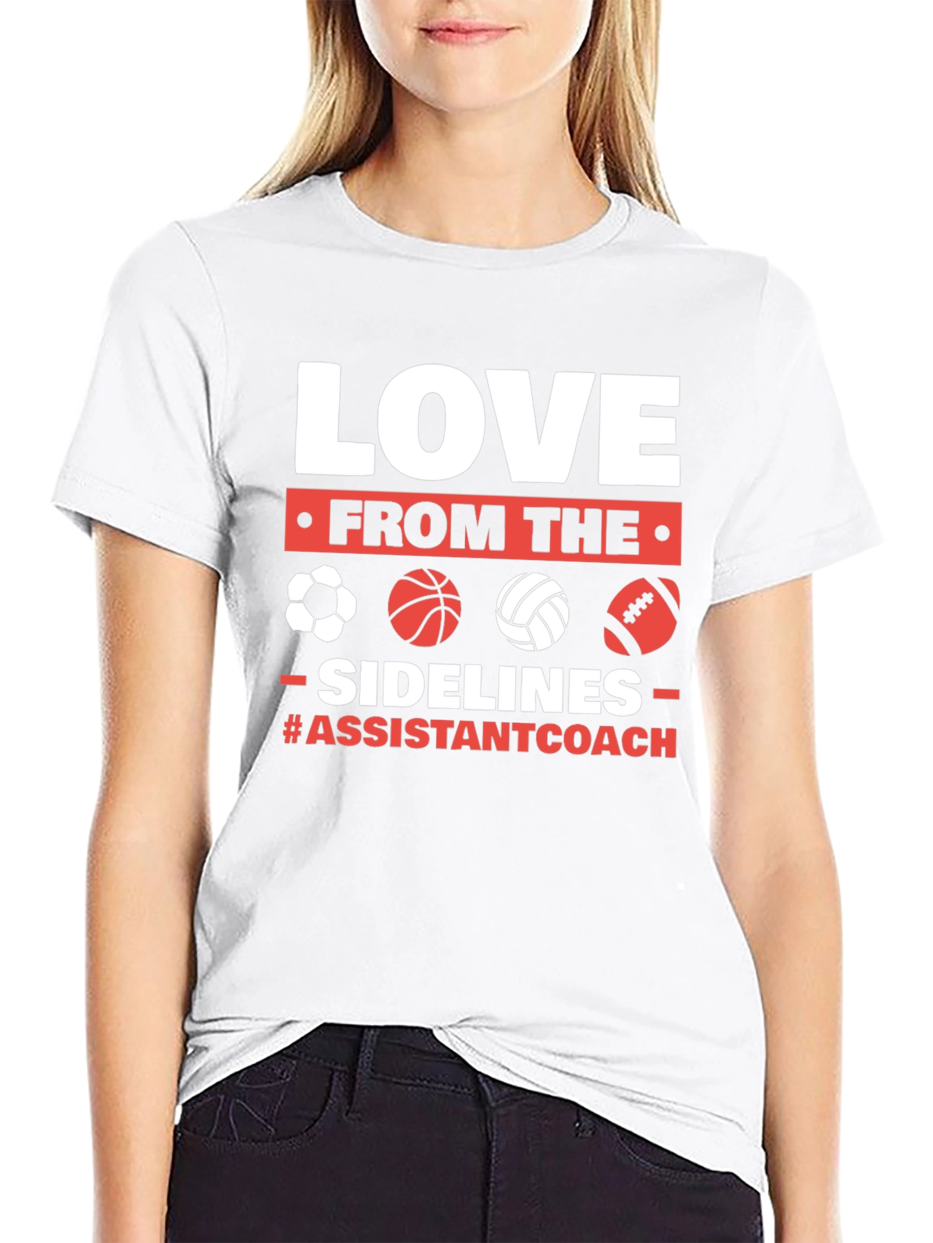 Love From The Sidelines Assistant Coach T-Shirt