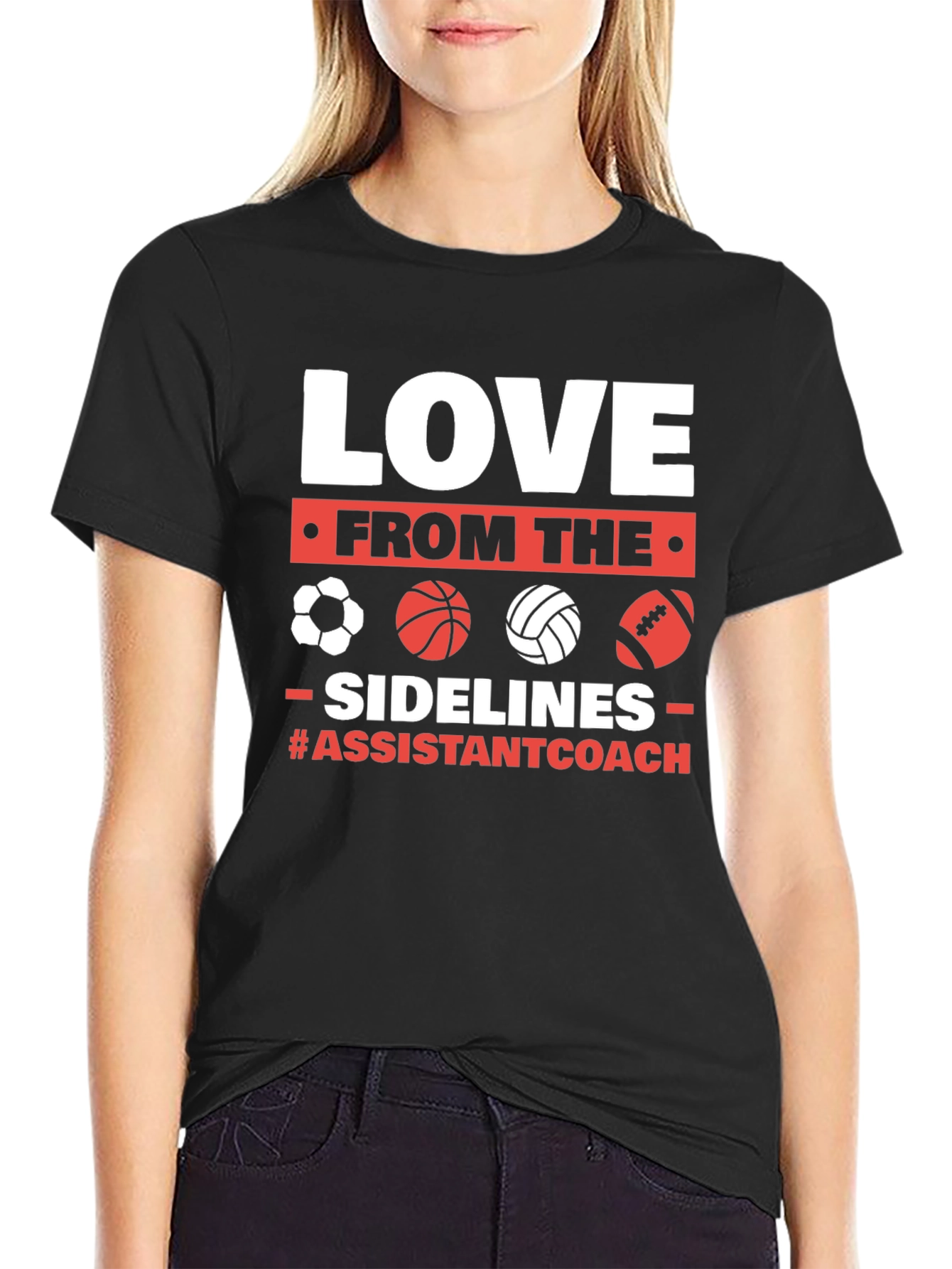 Love From The Sidelines Assistant Coach T-Shirt