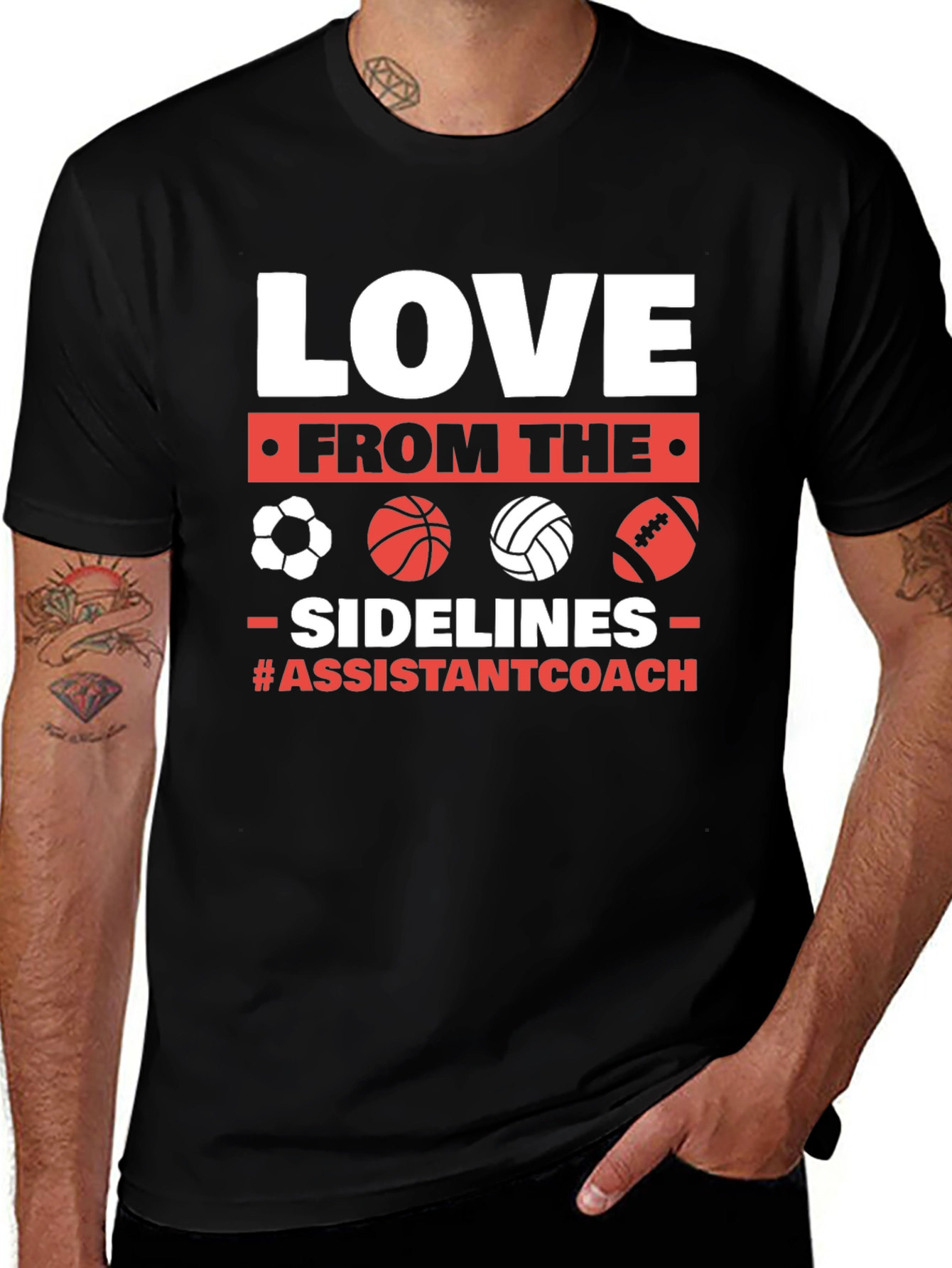 Love From The Sidelines Assistant Coach T-Shirt