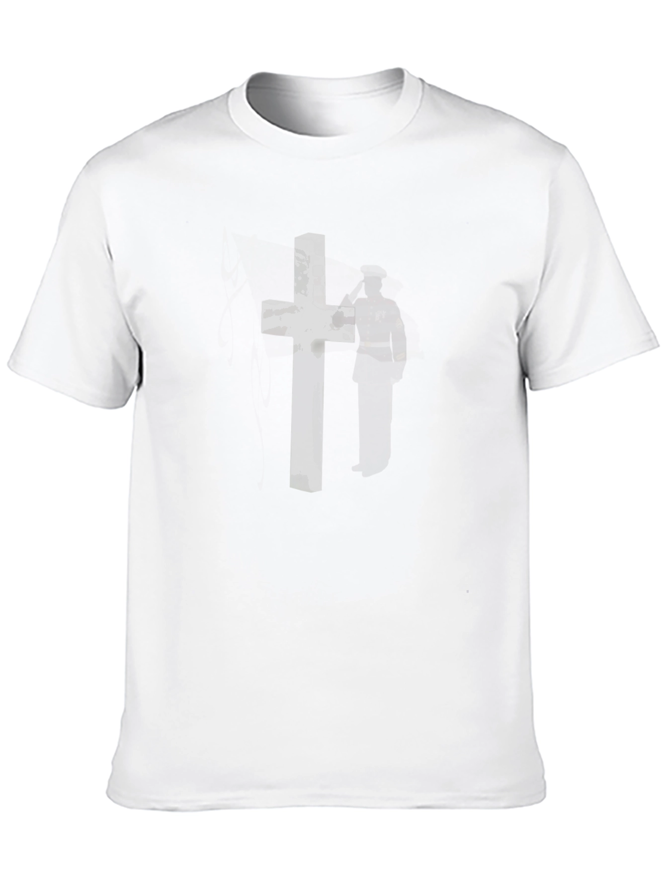 Stone Cross Graphic Tee - Black