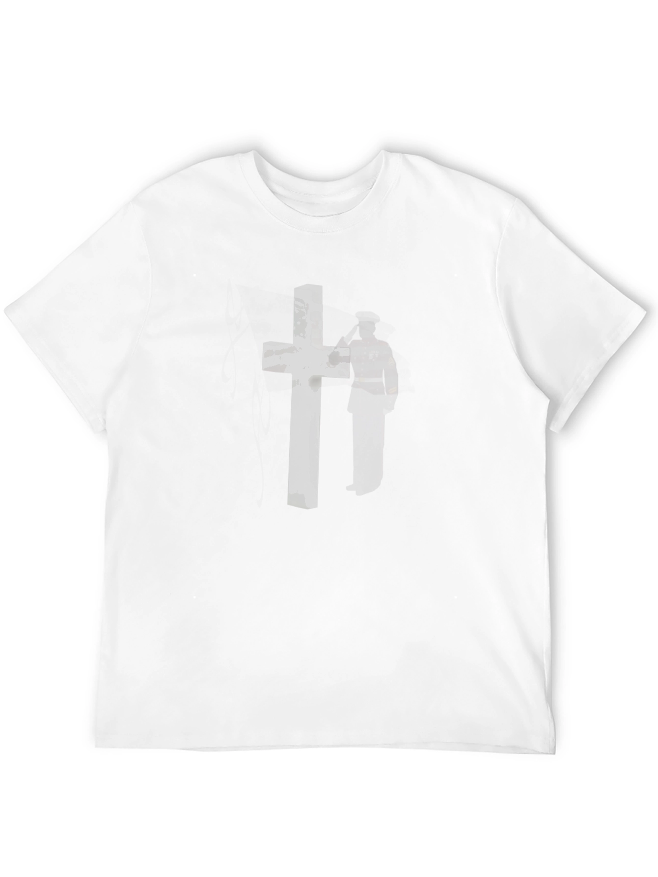 Stone Cross Graphic Tee - Black
