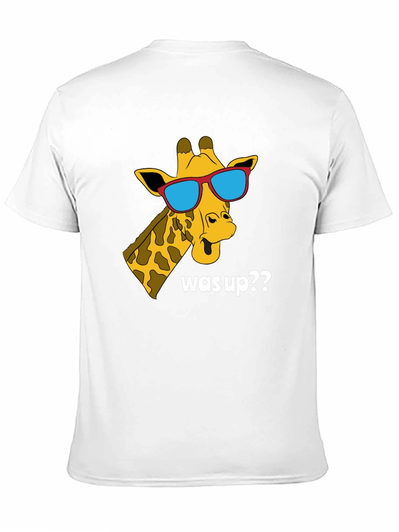 Cool Giraffe Was Up?? T-Shirt - Black