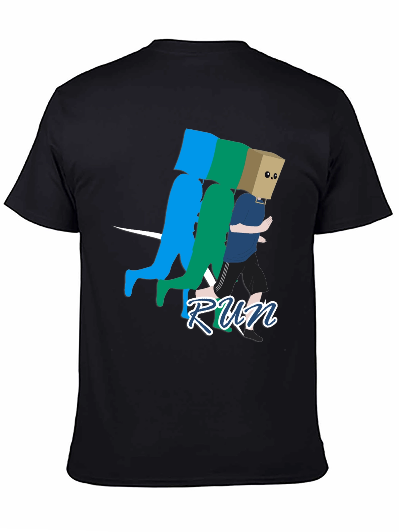 Run! Graphic Print T-Shirt - Stylish Casual Wear