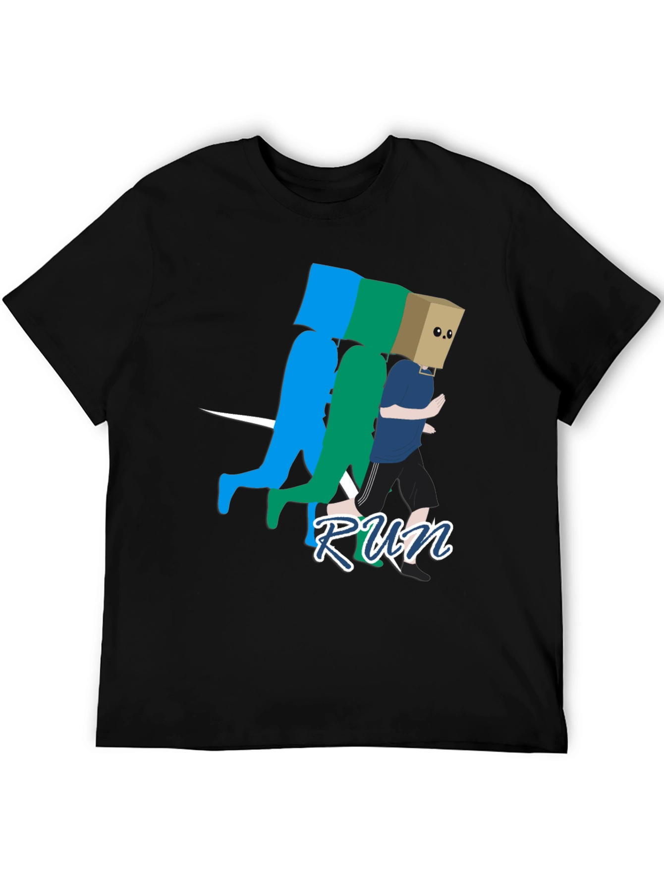 Run! Graphic Print T-Shirt - Stylish Casual Wear