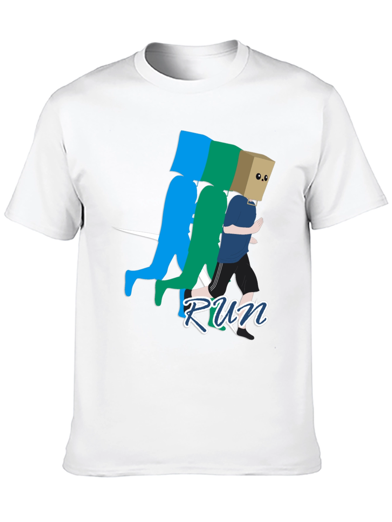 Run! Graphic Print T-Shirt - Stylish Casual Wear