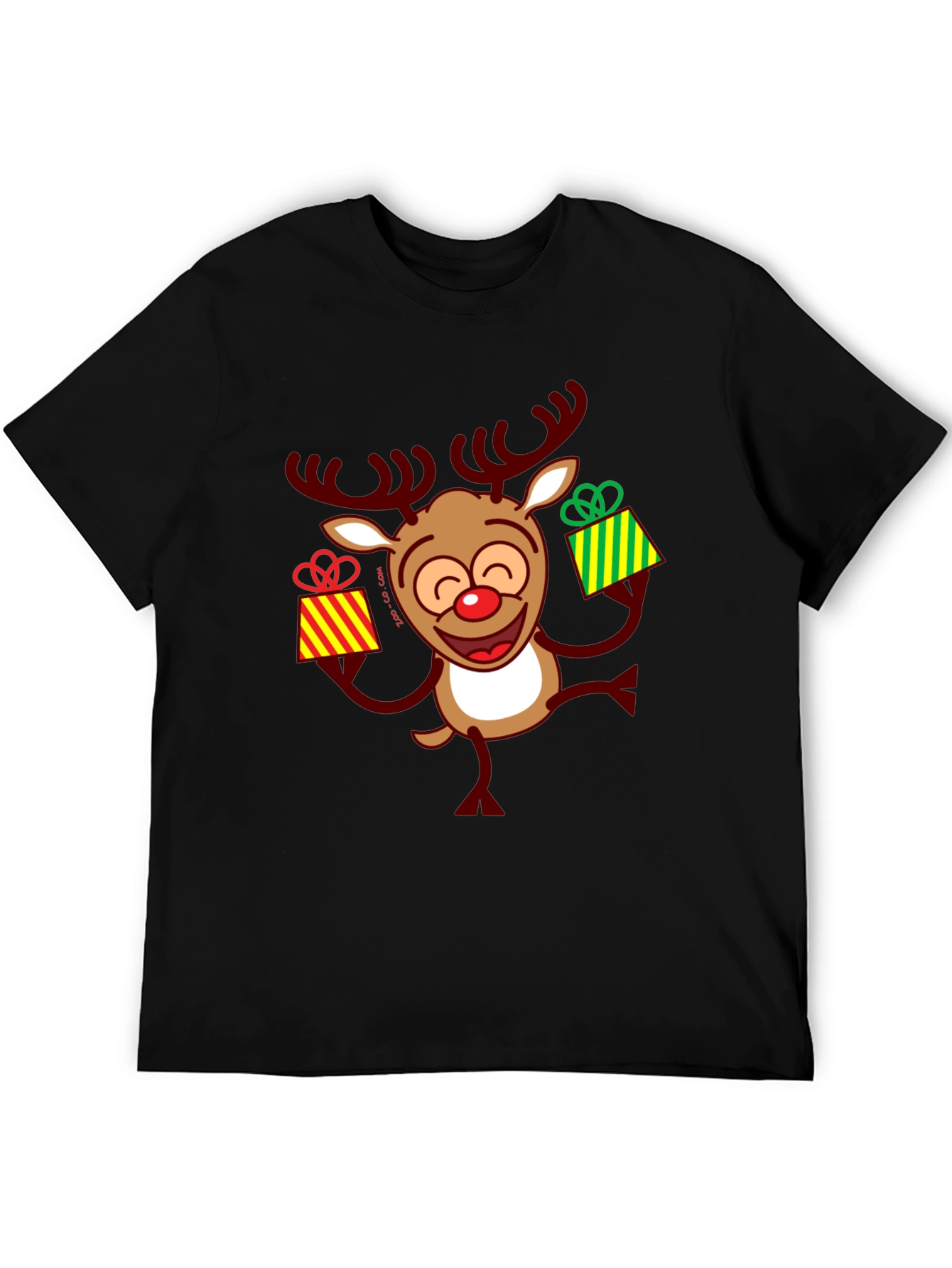 Festive Reindeer Christmas Graphic Tee