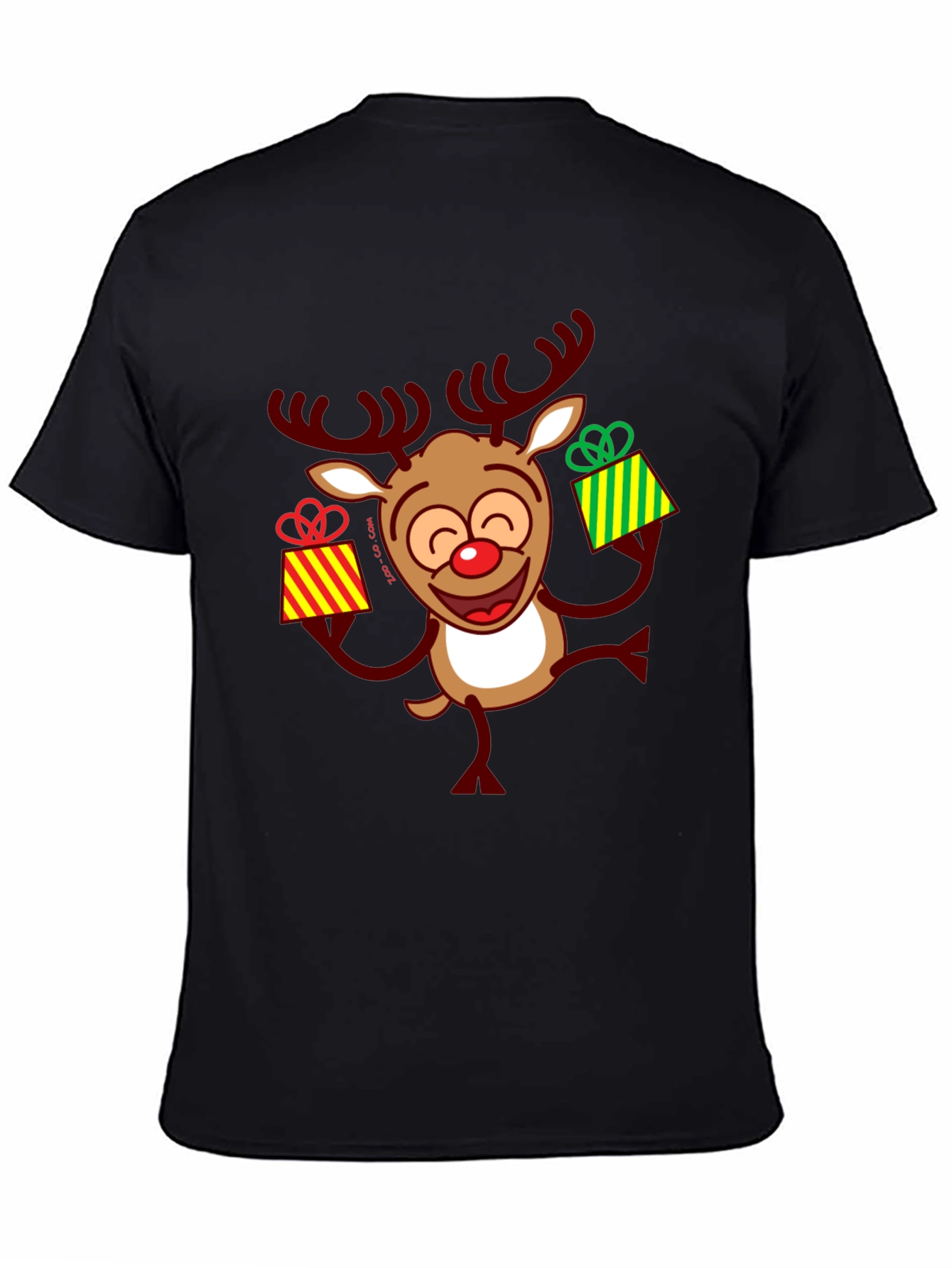 Festive Reindeer Christmas Graphic Tee
