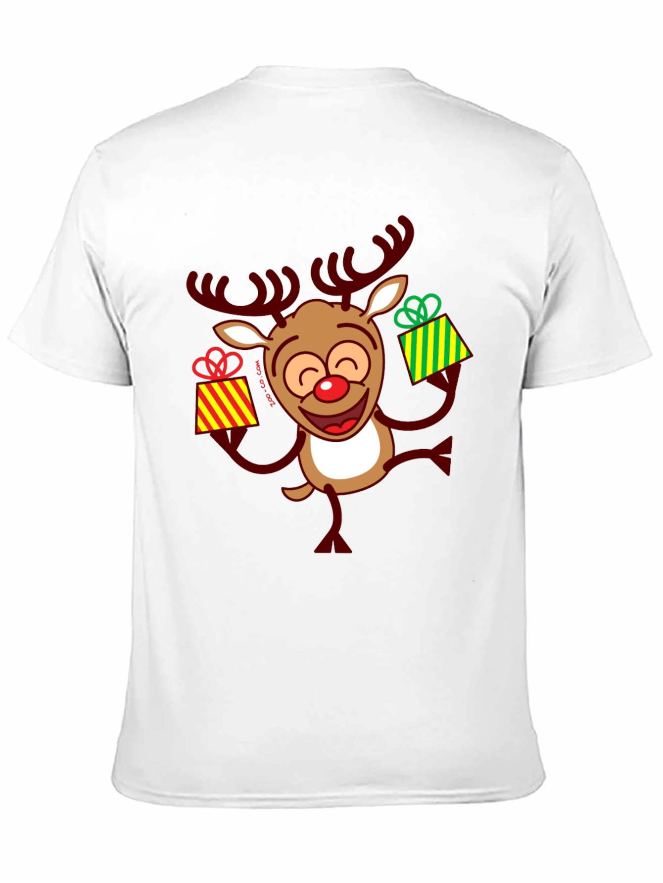 Festive Reindeer Christmas Graphic Tee