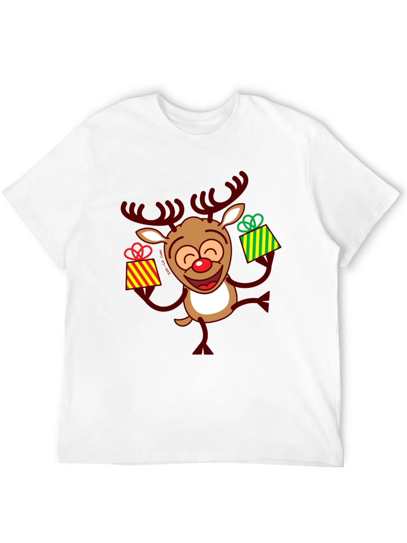 Festive Reindeer Christmas Graphic Tee
