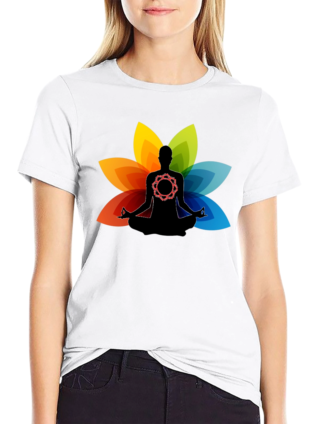 Meditative Mandala Lotus T-Shirt
