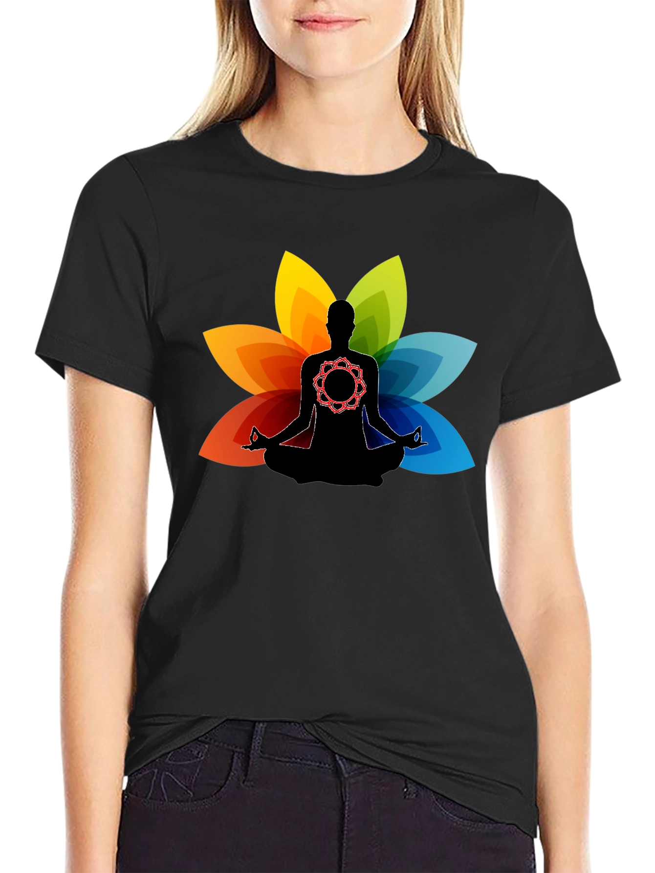 Meditative Mandala Lotus T-Shirt