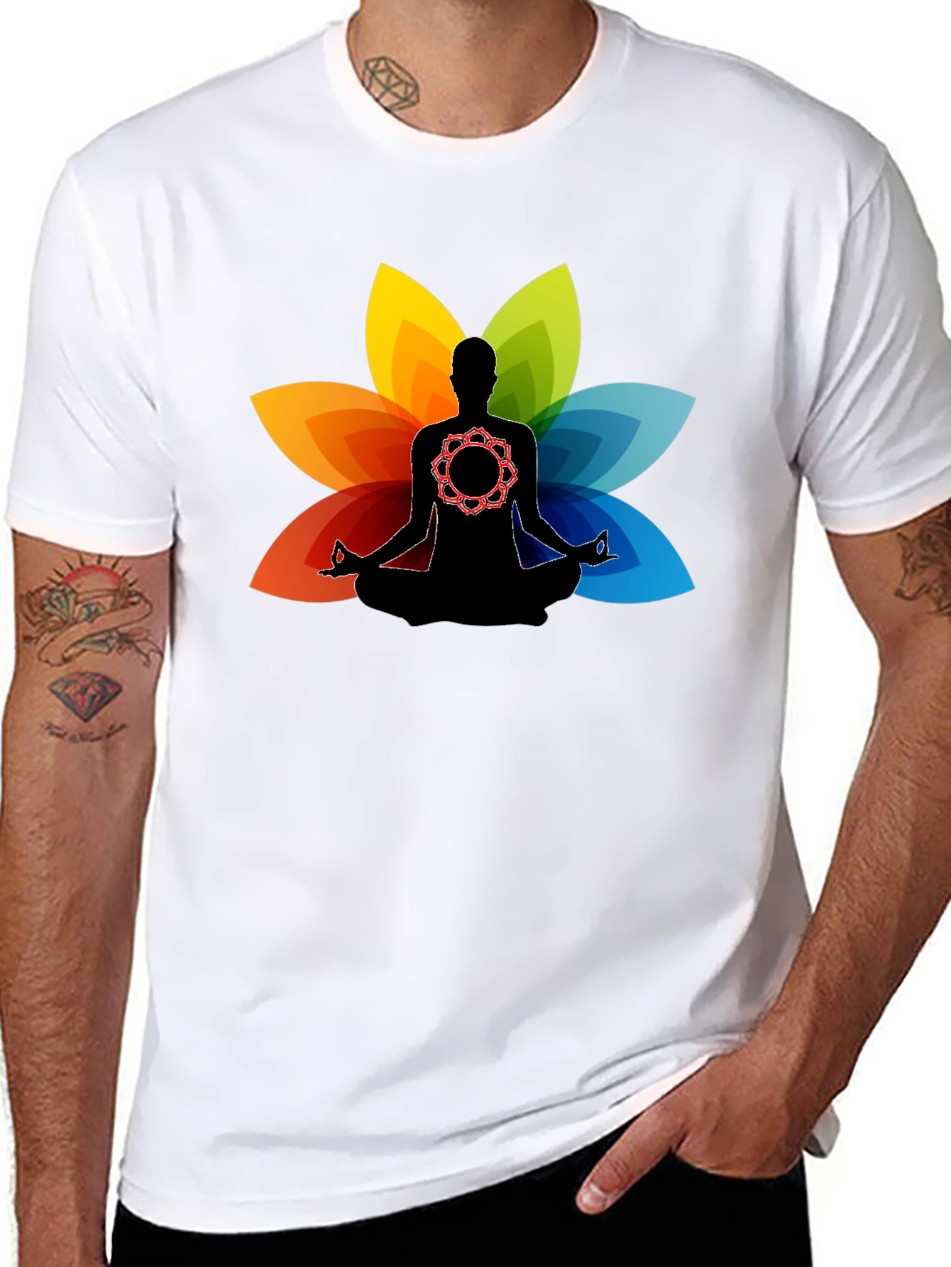 Meditative Mandala Lotus T-Shirt