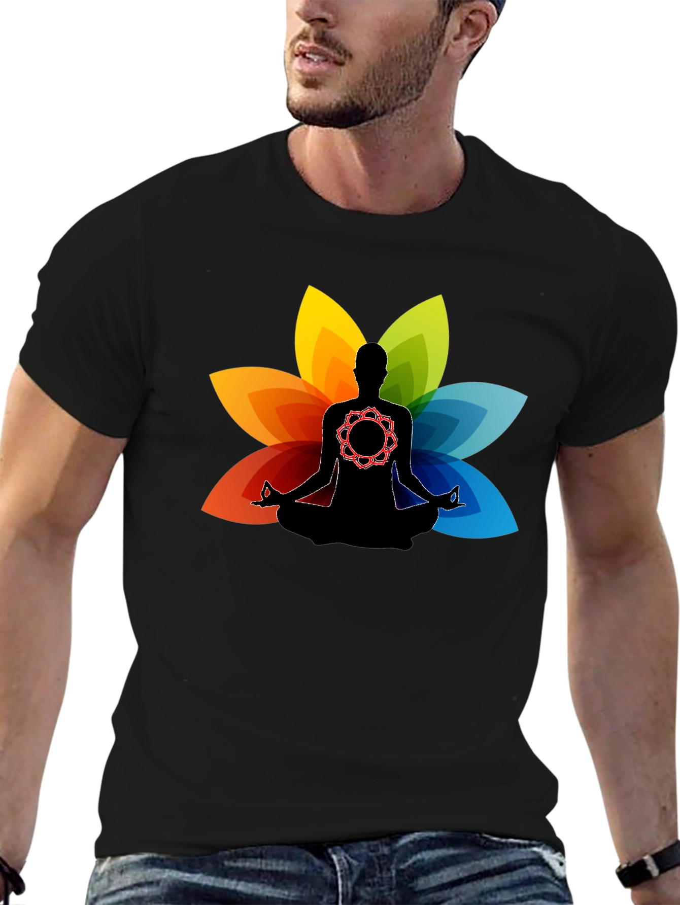Meditative Mandala Lotus T-Shirt