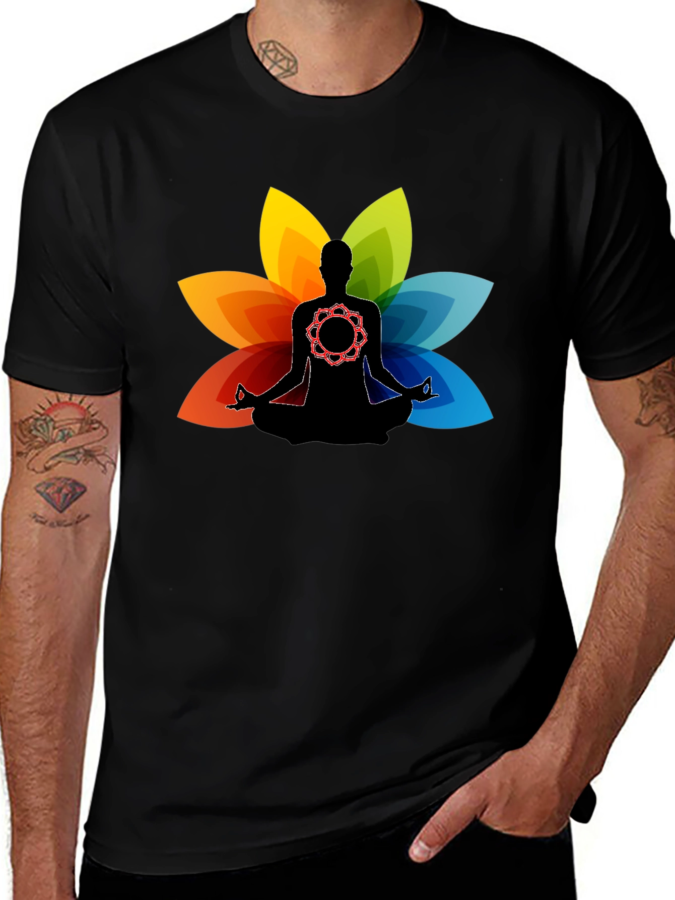 Meditative Mandala Lotus T-Shirt